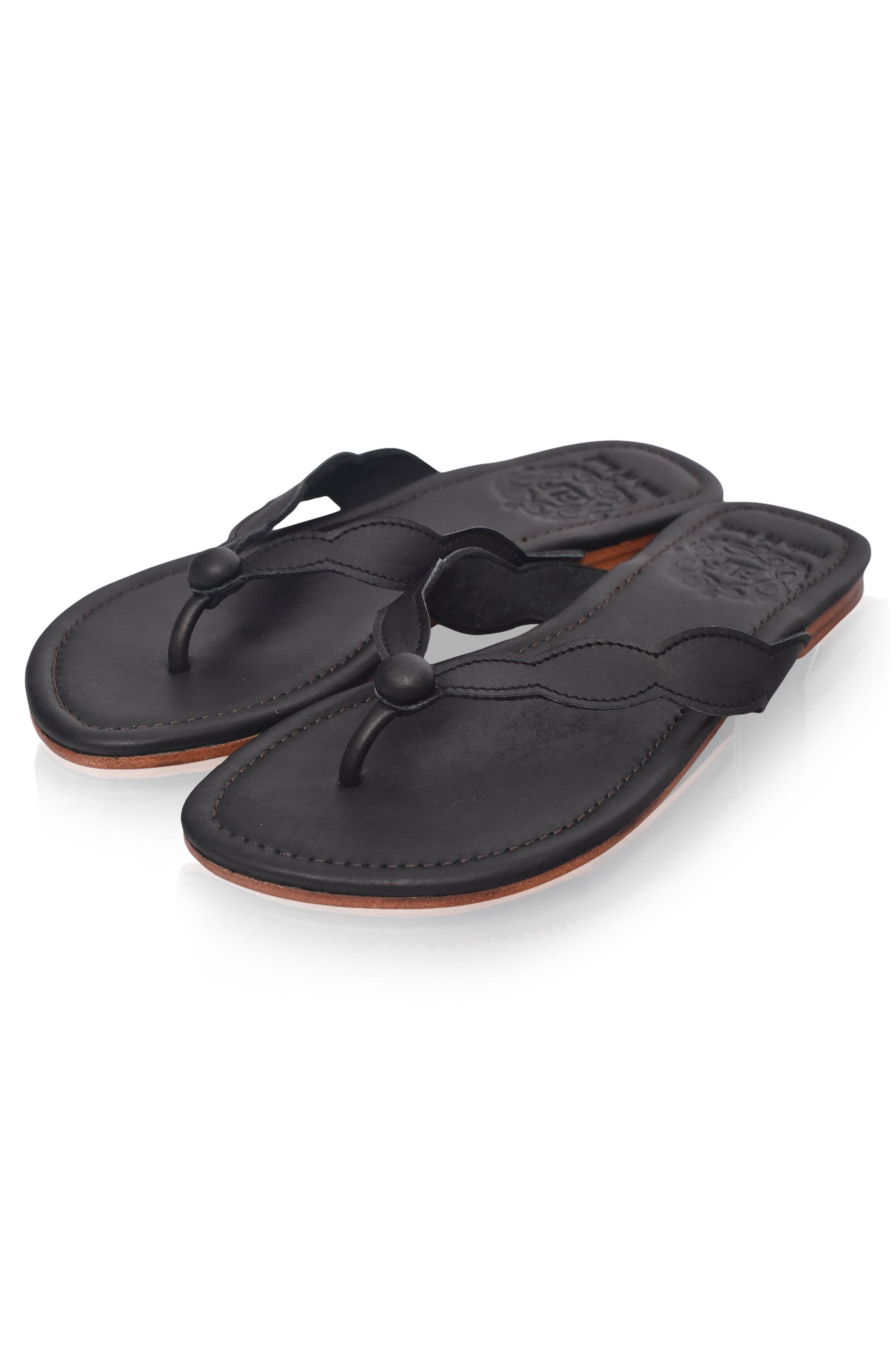 Nuvola Thong Leather Slides-5