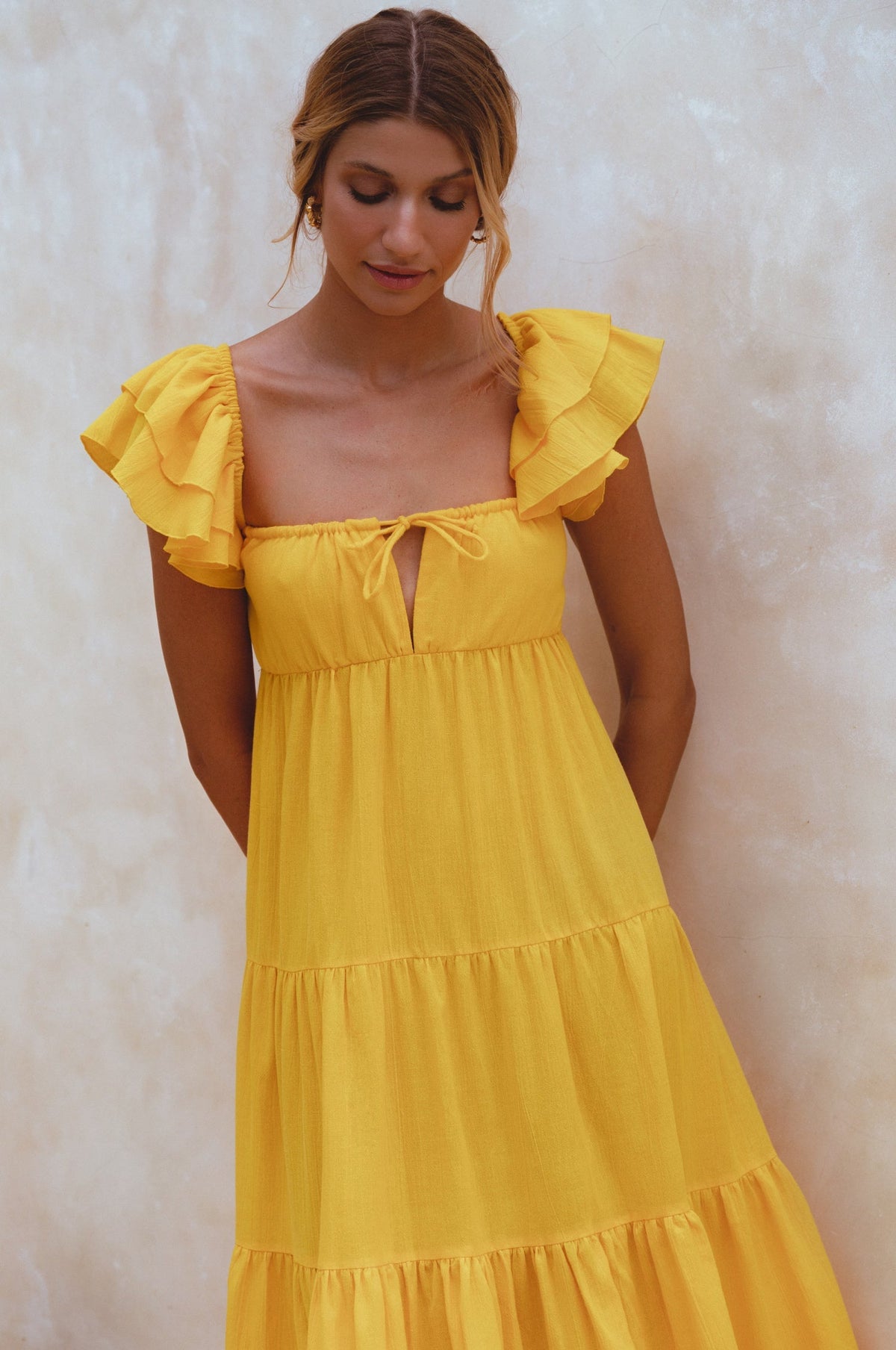 Nymph Bohemian Linen Maxi Dress-2