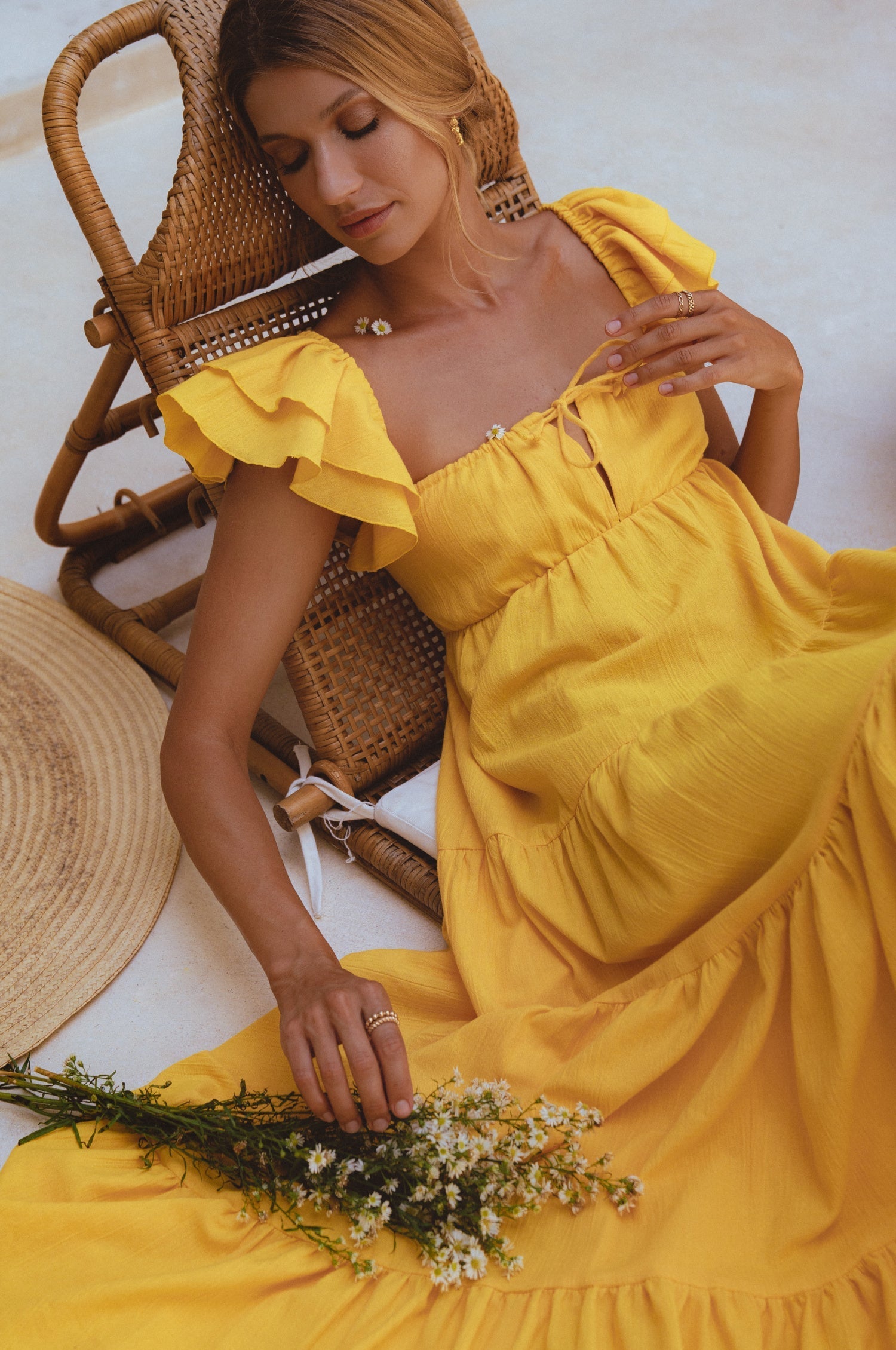Nymph Bohemian Linen Maxi Dress-1