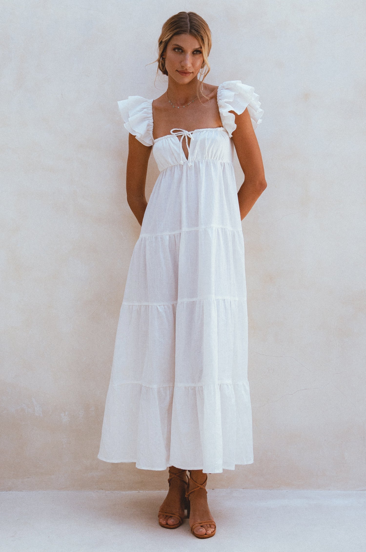 Nymph Bohemian Linen Maxi Dress-3