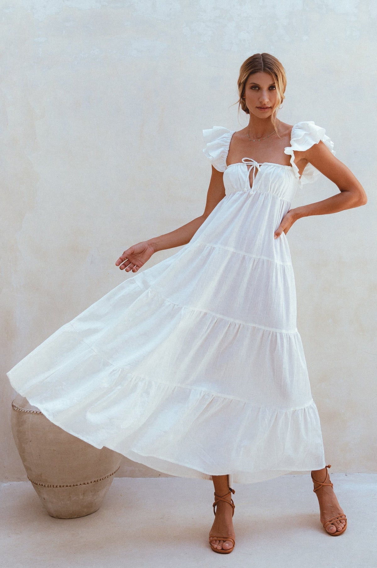 Nymph Bohemian Linen Maxi Dress-1