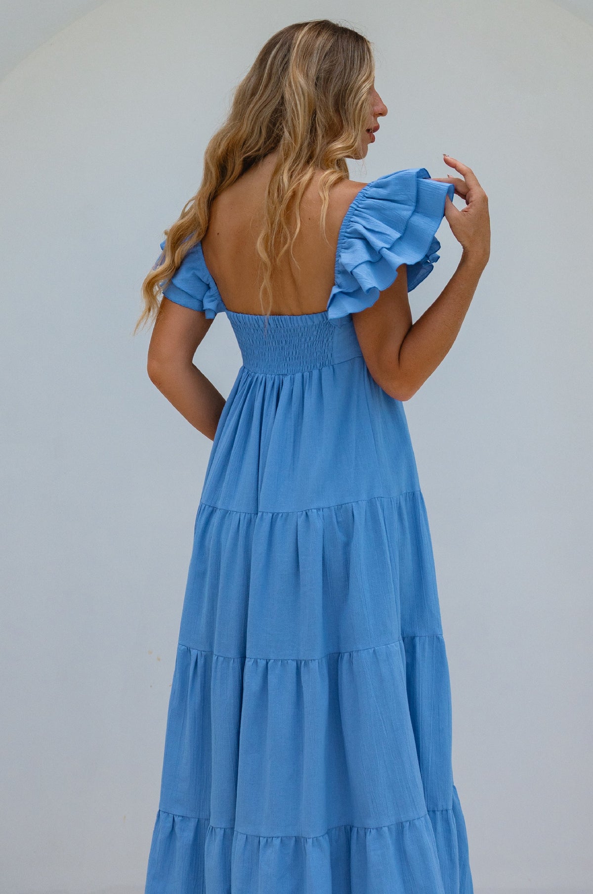 Nymph Bohemian Linen Maxi Dress-4