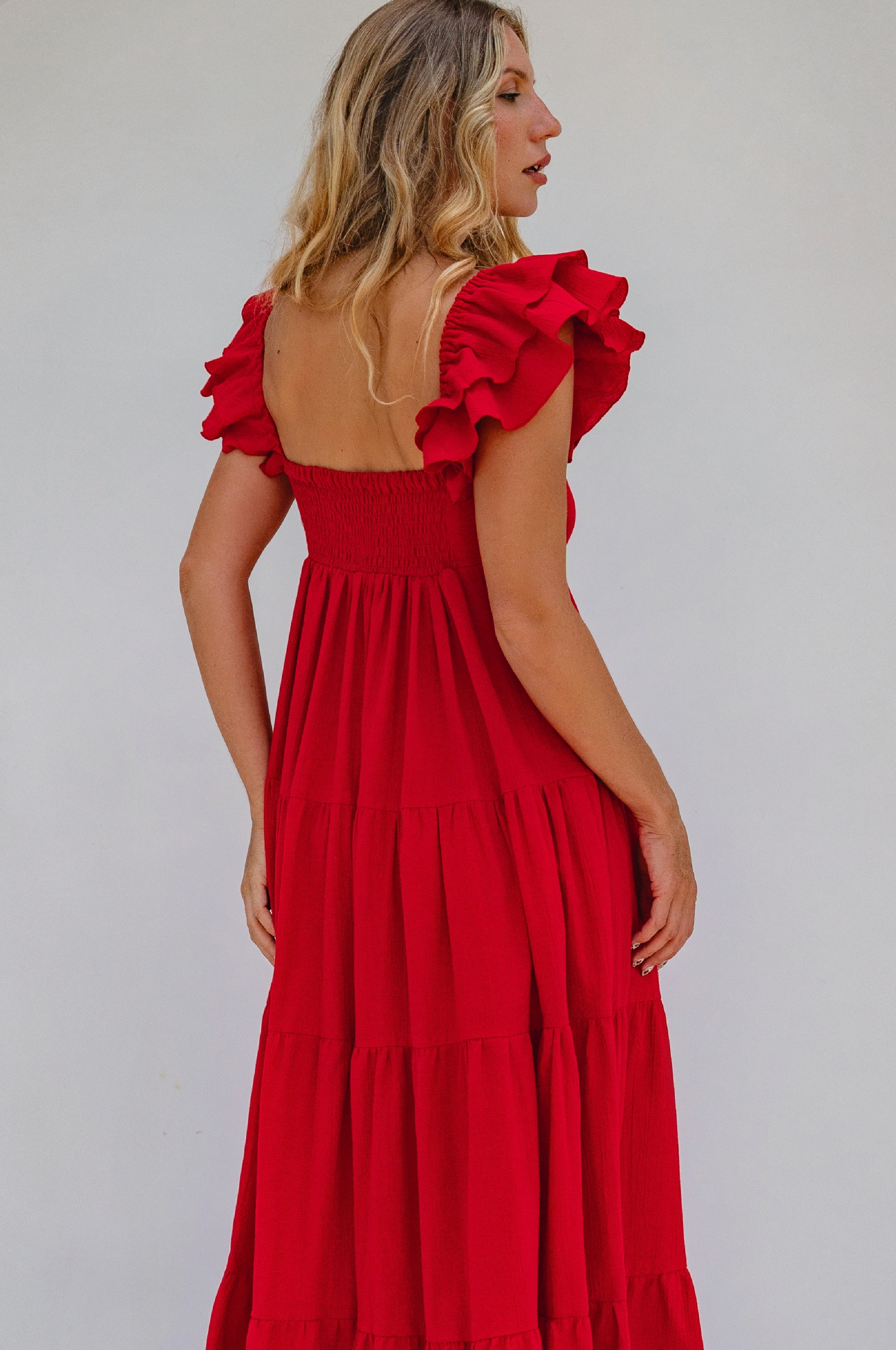 Nymph Bohemian Linen Maxi Dress-2