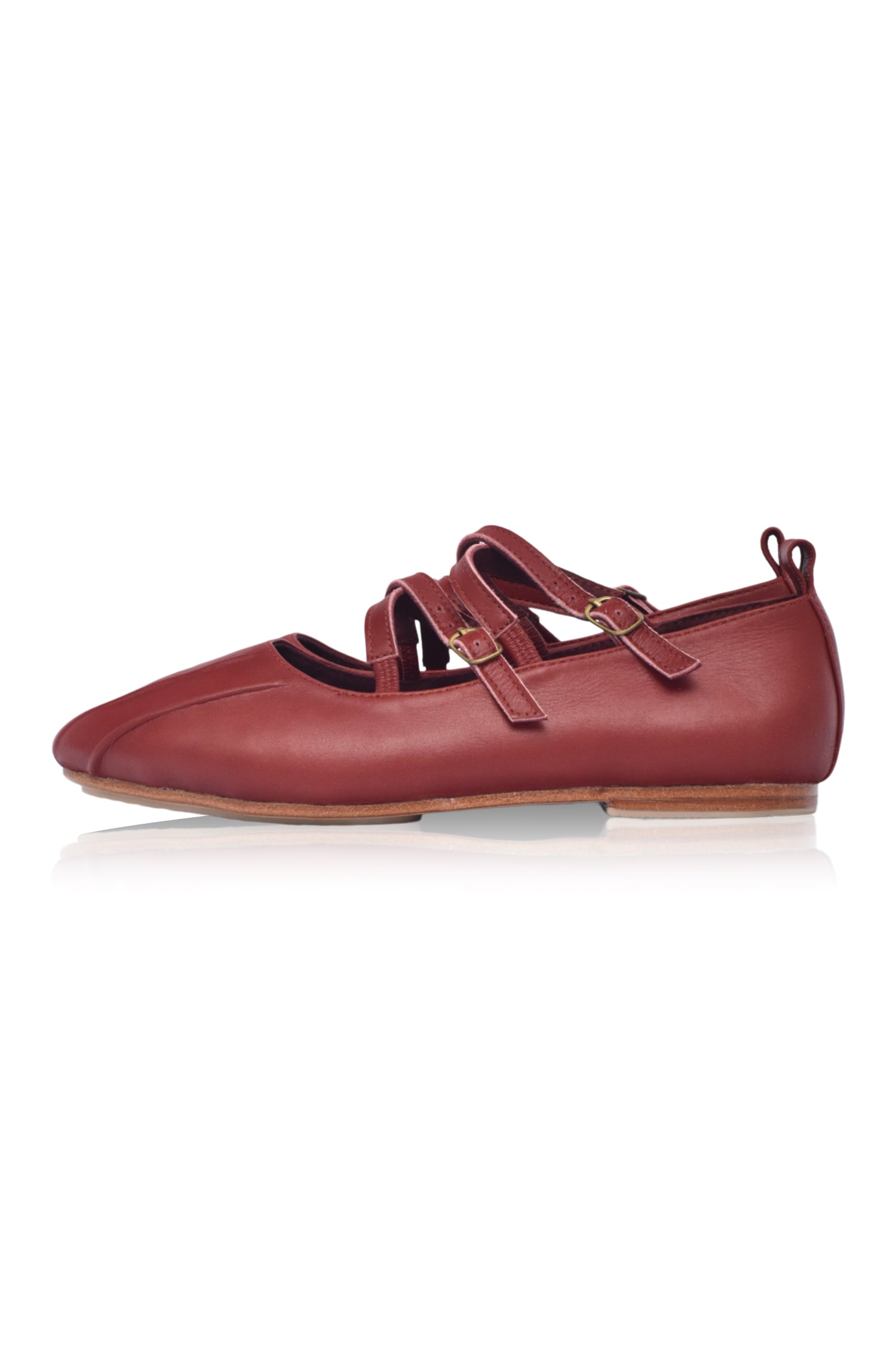 Obsession Criss-Cross Round Toe Flats-3