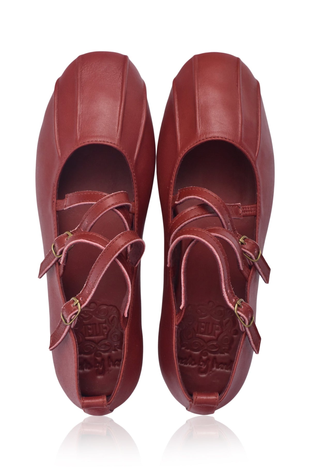 Obsession Criss-Cross Round Toe Flats-7