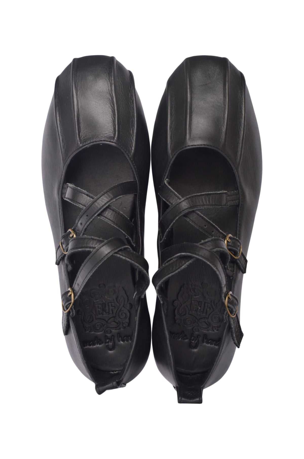 Obsession Criss-Cross Round Toe Flats-4