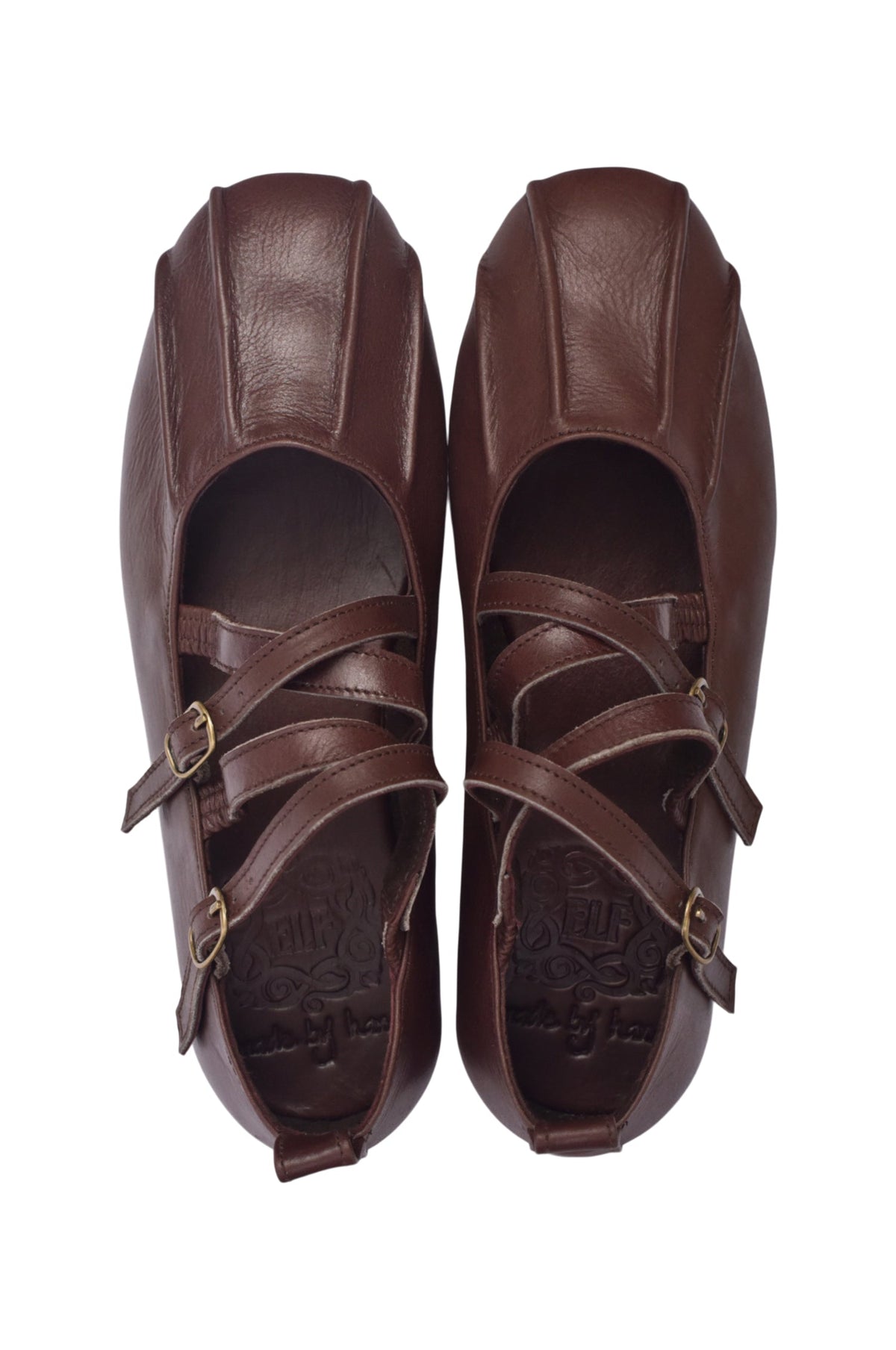 Obsession Criss-Cross Round Toe Flats-4