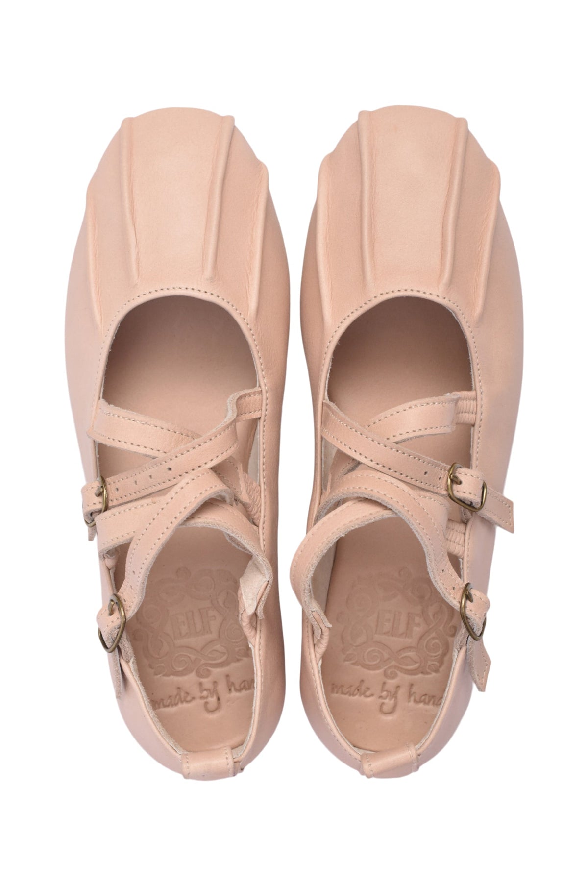 Obsession Criss-Cross Round Toe Flats-5