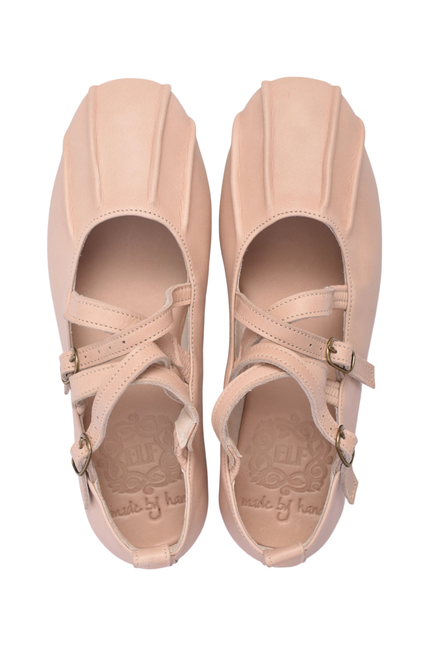 Obsession Criss-Cross Round Toe Flats-6