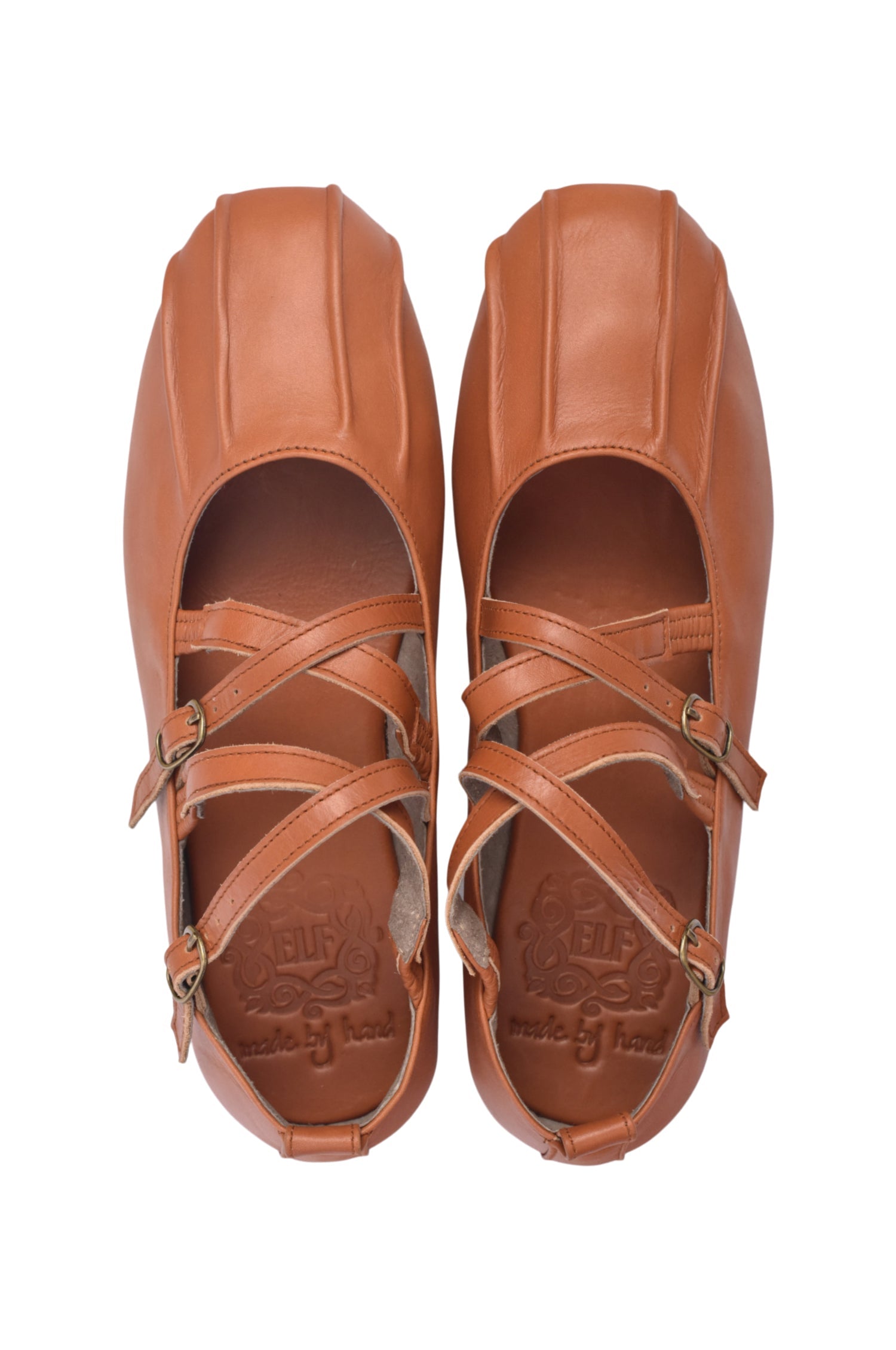 Obsession Criss-Cross Round Toe Flats-1