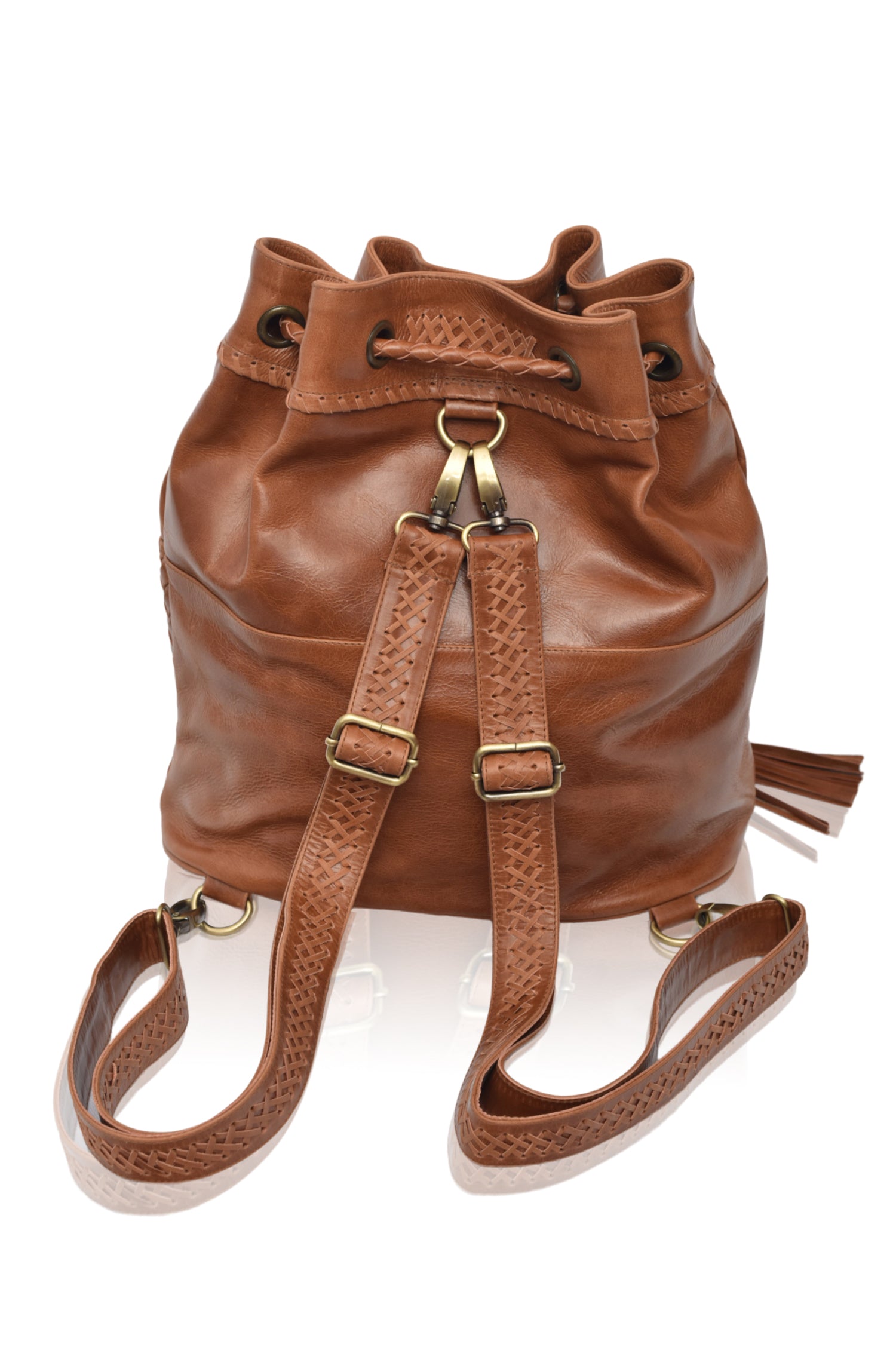 Ocean Alley Convertible Leather Backpack-3