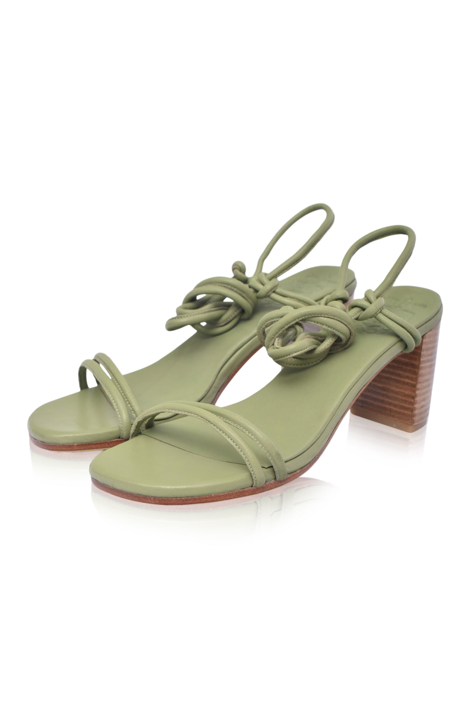 Ophelia Block Heel Wrap Sandals-2