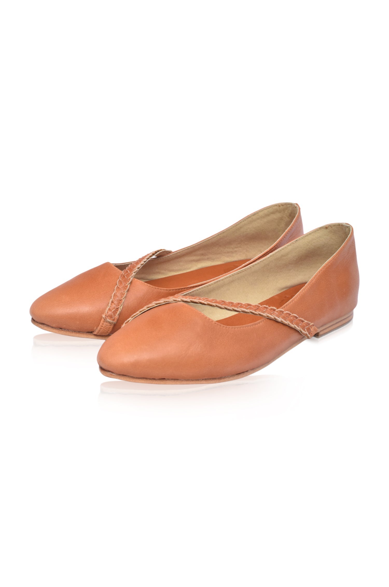 Orenda Pointed Toe Leather Flats-3