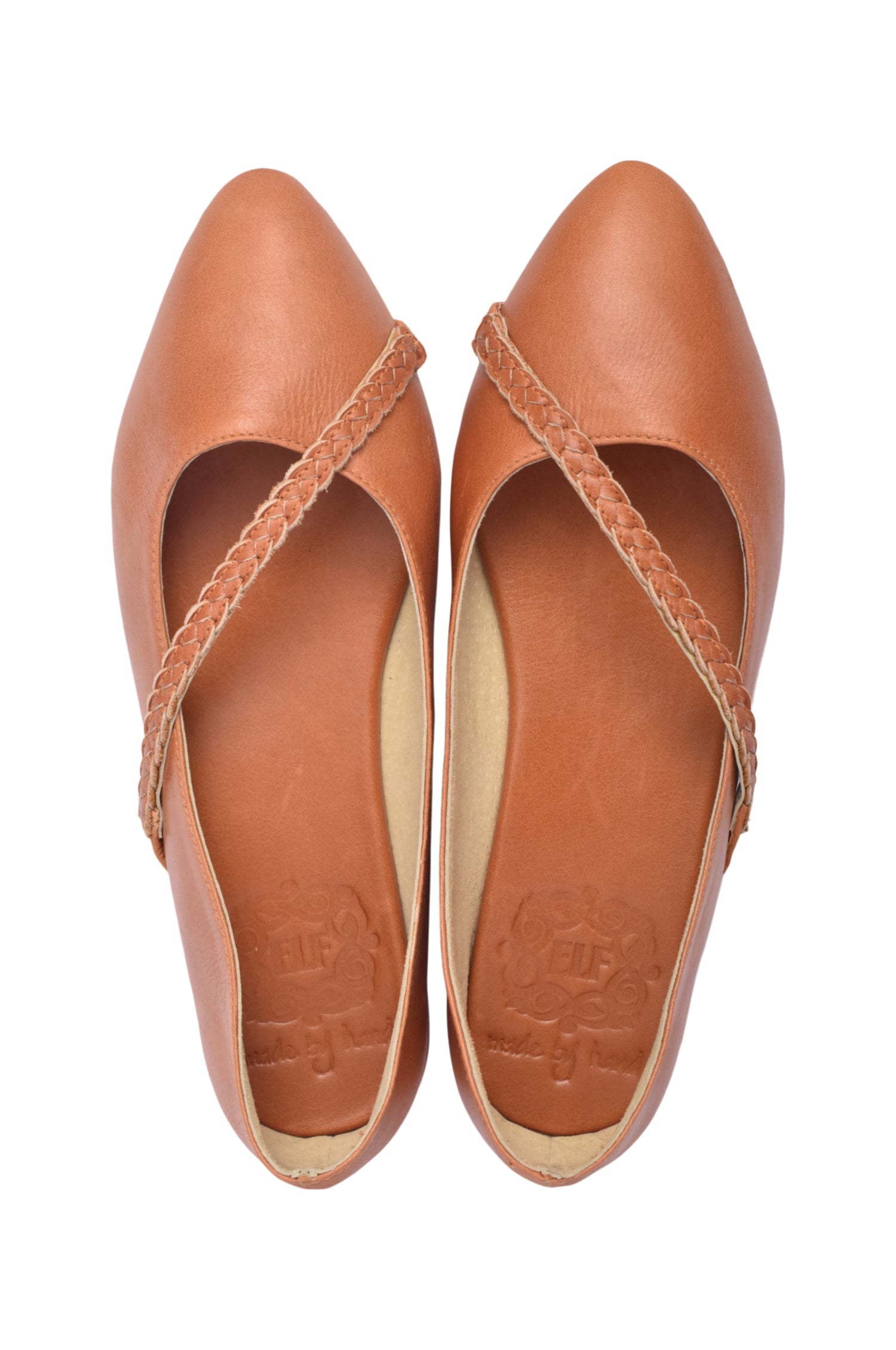 Orenda Pointed Toe Leather Flats-2
