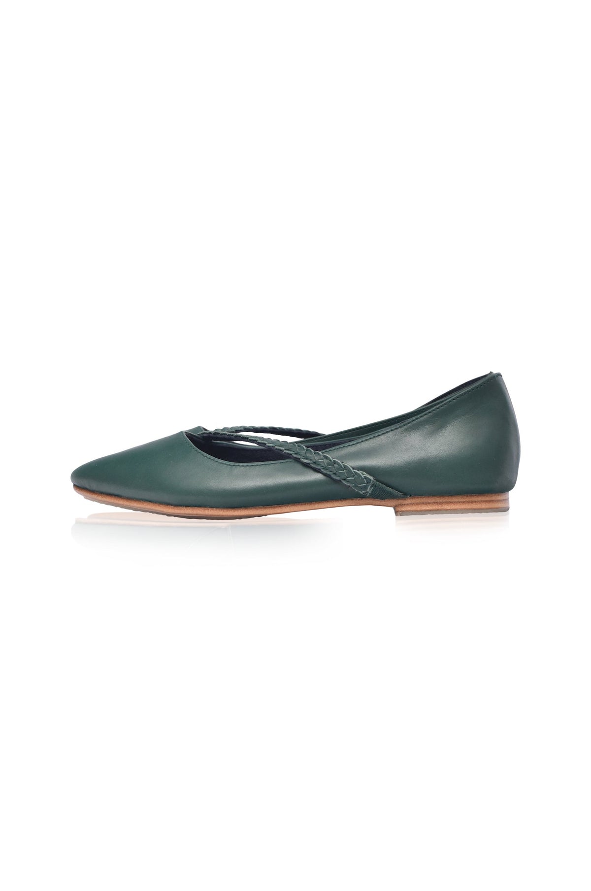 Orenda Pointed Toe Leather Flats-6
