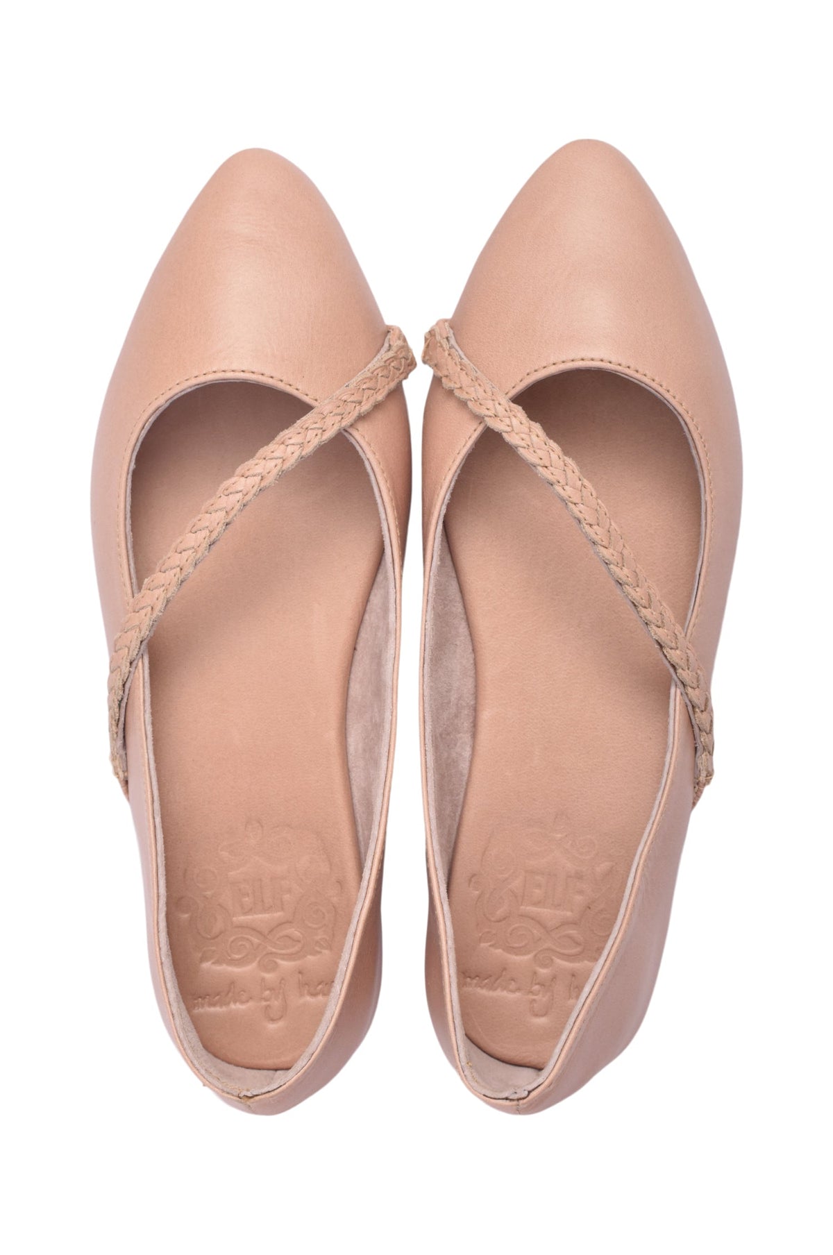 Orenda Pointed Toe Leather Flats-3