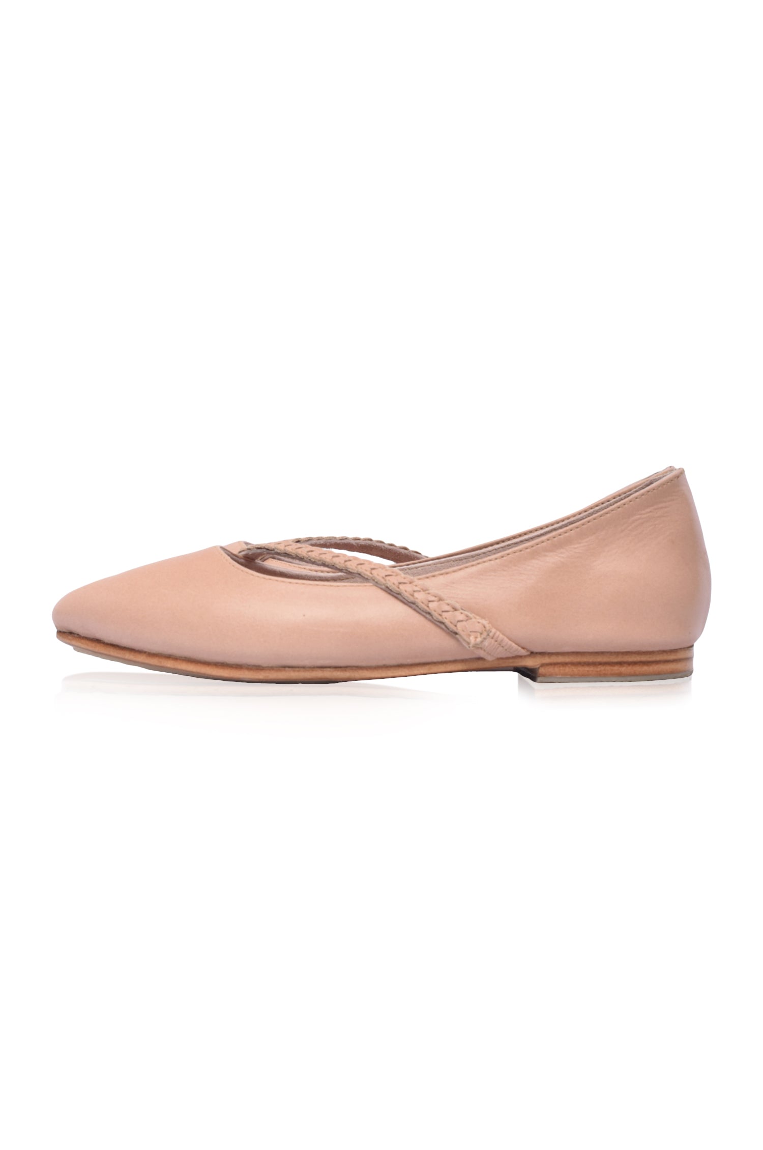 Orenda Pointed Toe Leather Flats-7