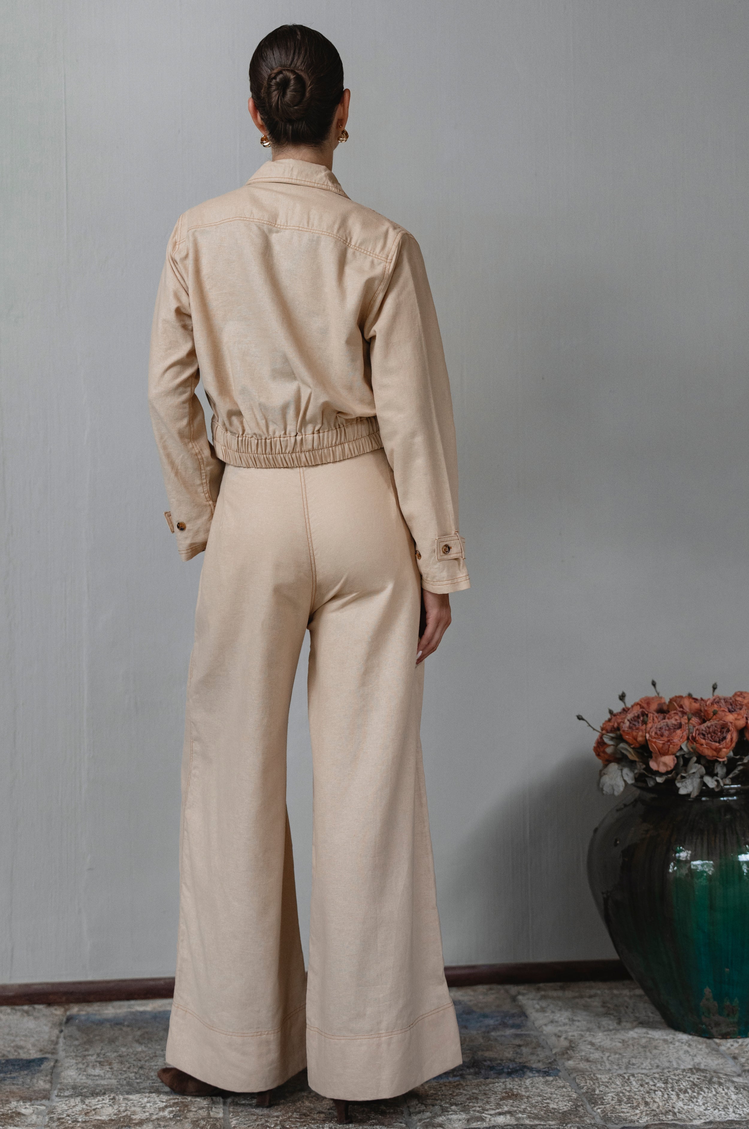 Orion Wide Leg Linen Pants-2