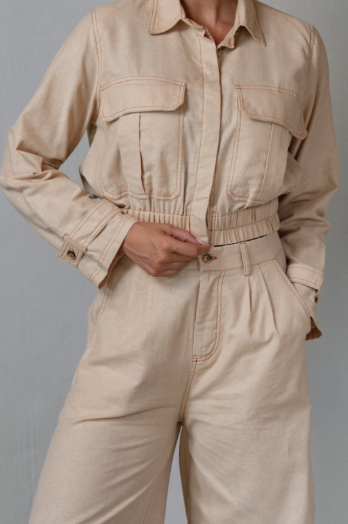 Orion Wide Leg Linen Pants-3
