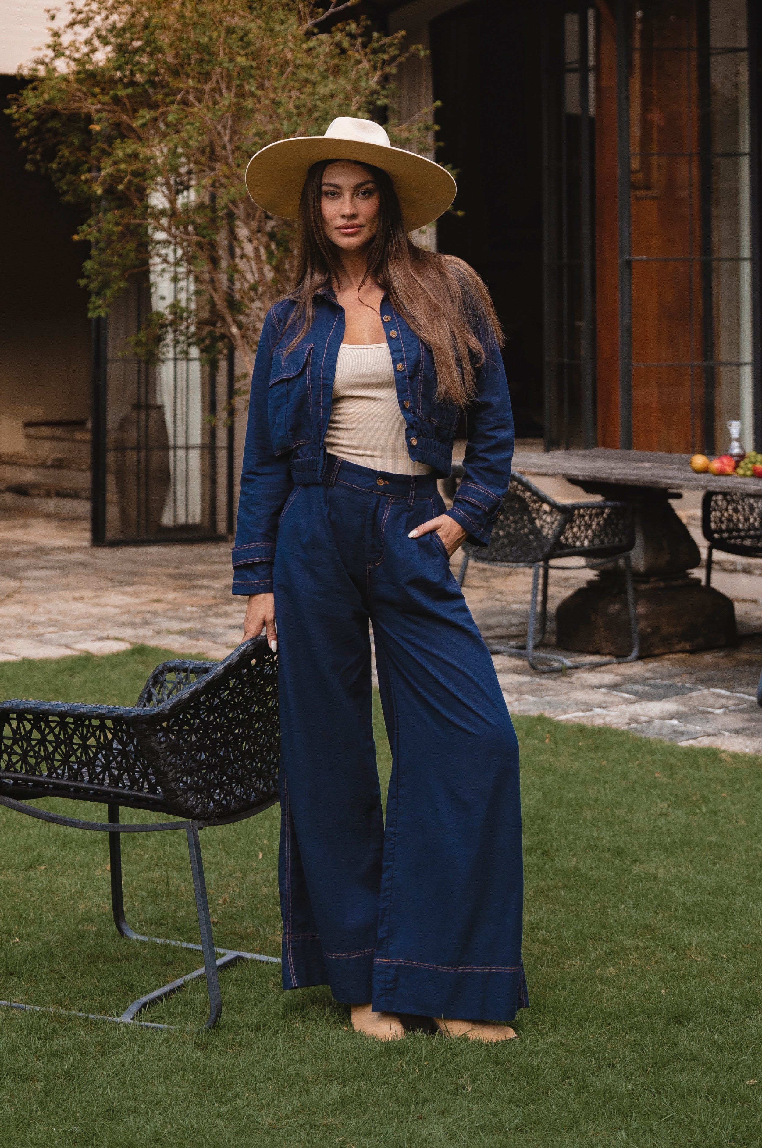 Orion Wide Leg Linen Pants-0