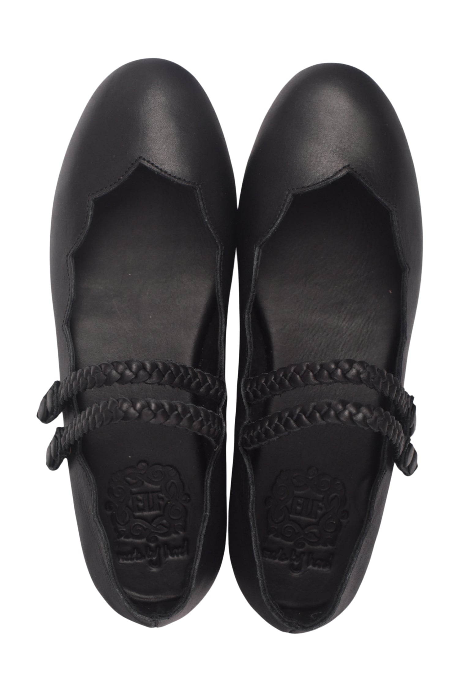 Prima Scalloped Leather Ballet Flats-4