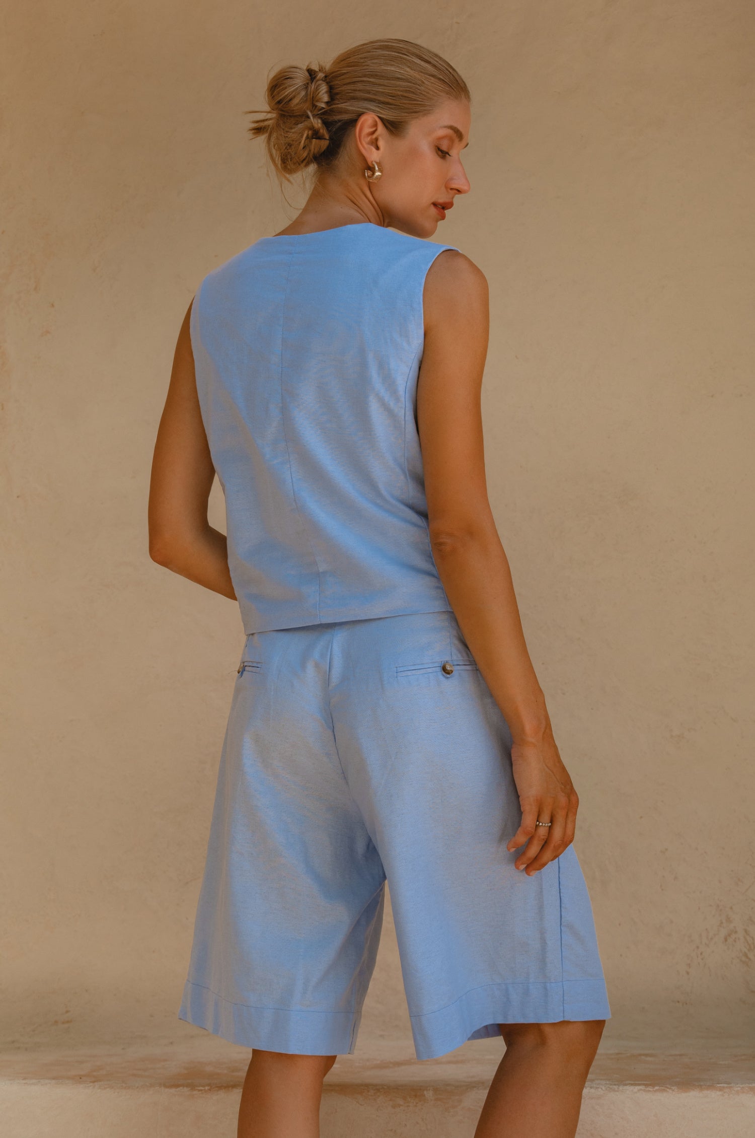 Paige Linen Vest-4
