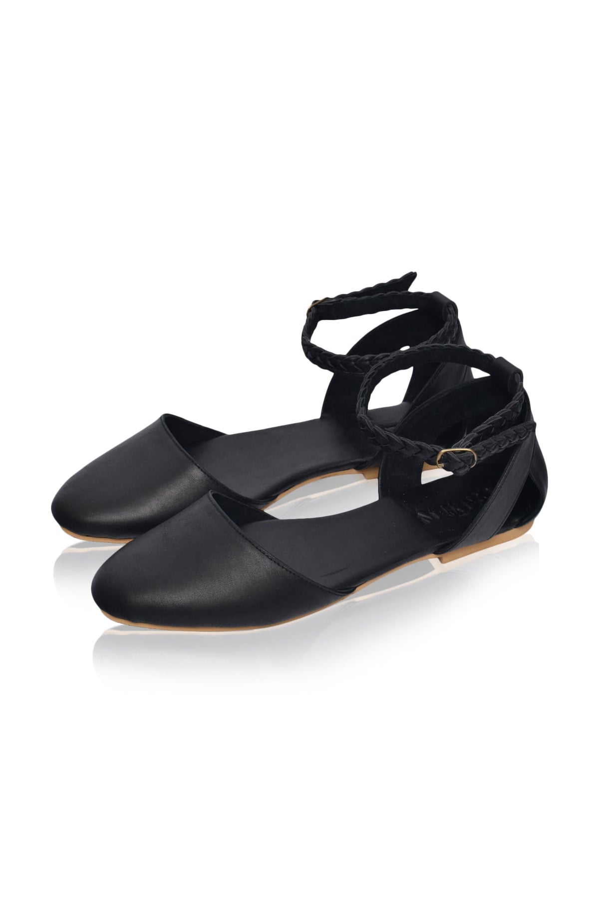 Paris Leather Ballet Flats (Sz. 4, 8 & 8.5)-2