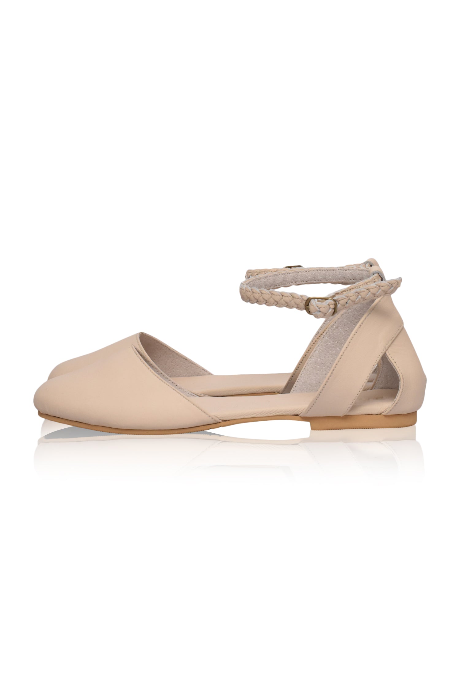 Paris Leather Ballet Flats (Sz. 4, 8 & 8.5)-5