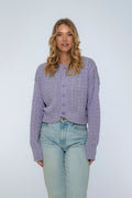 Parisse Cropped Knitted Cardigan-2
