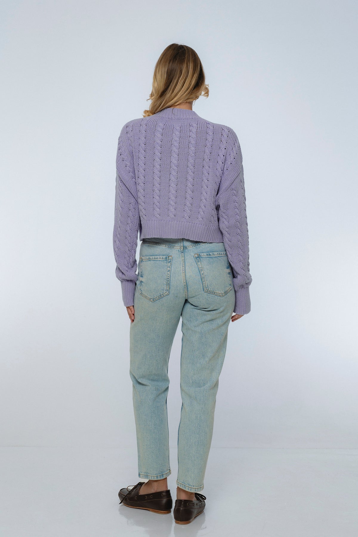 Parisse Cropped Knitted Cardigan-4