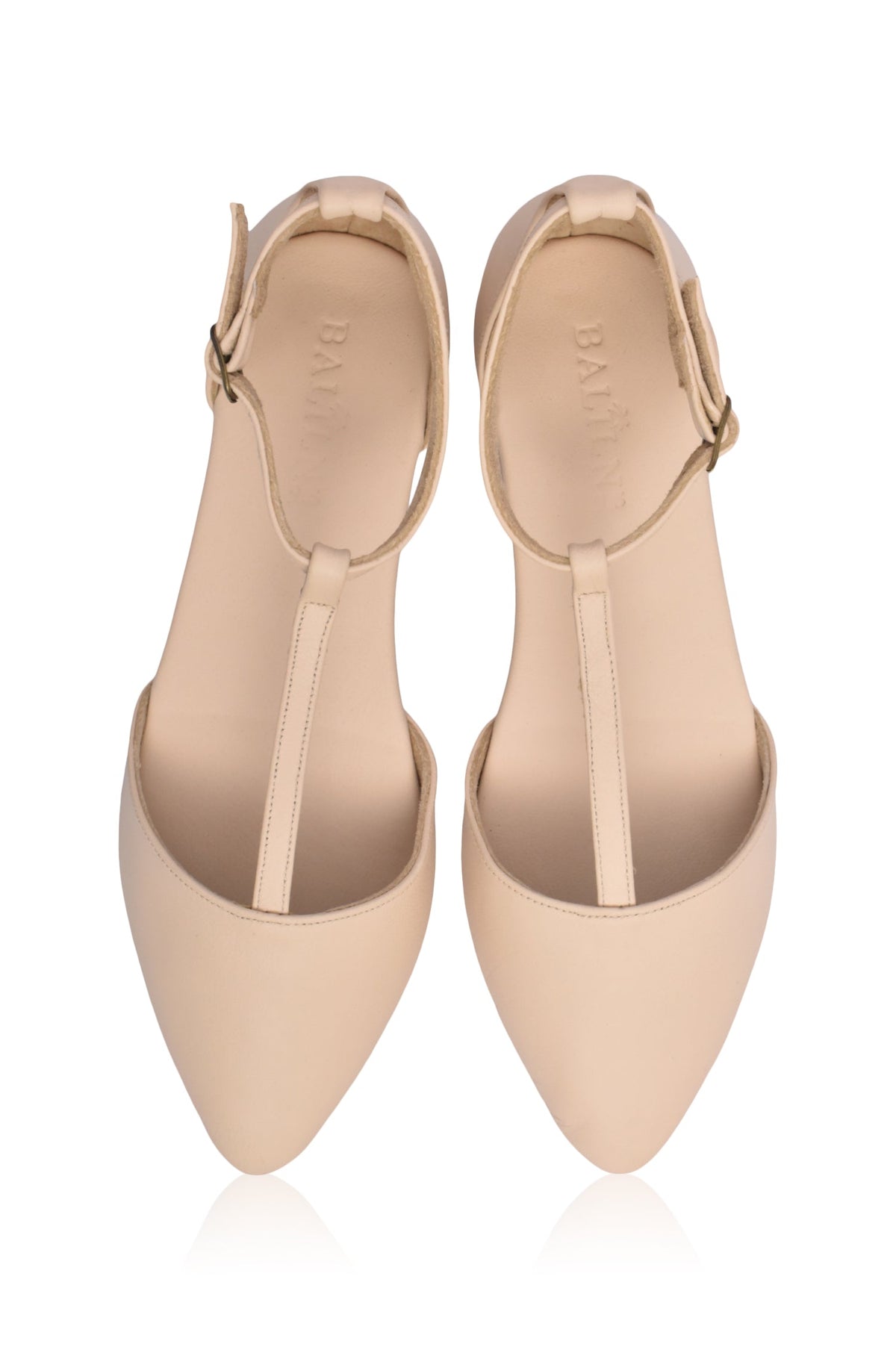 Paula Pointy Leather Flats-3