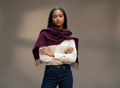 Dark Pink Merino Scarf-0
