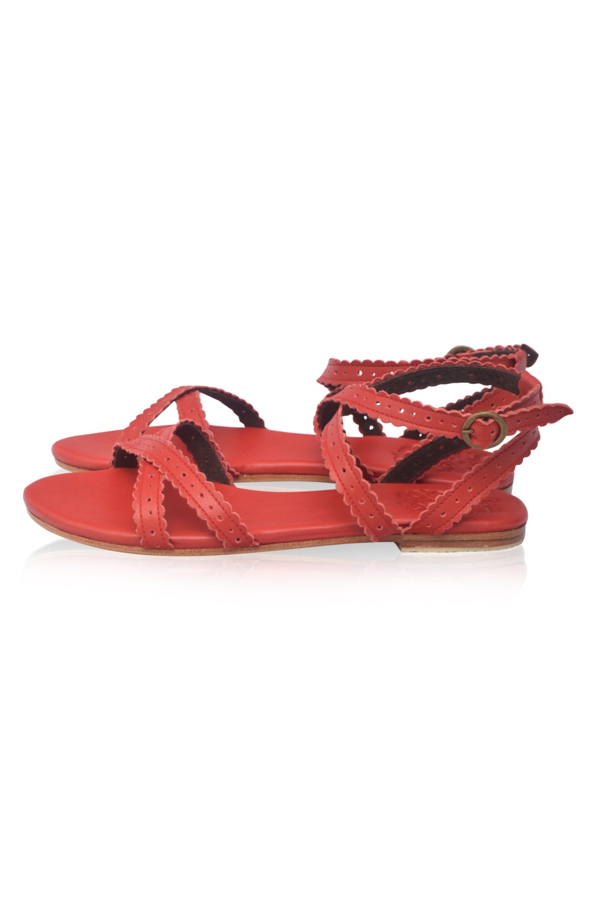 Playa Strappy Leather Sandals-2