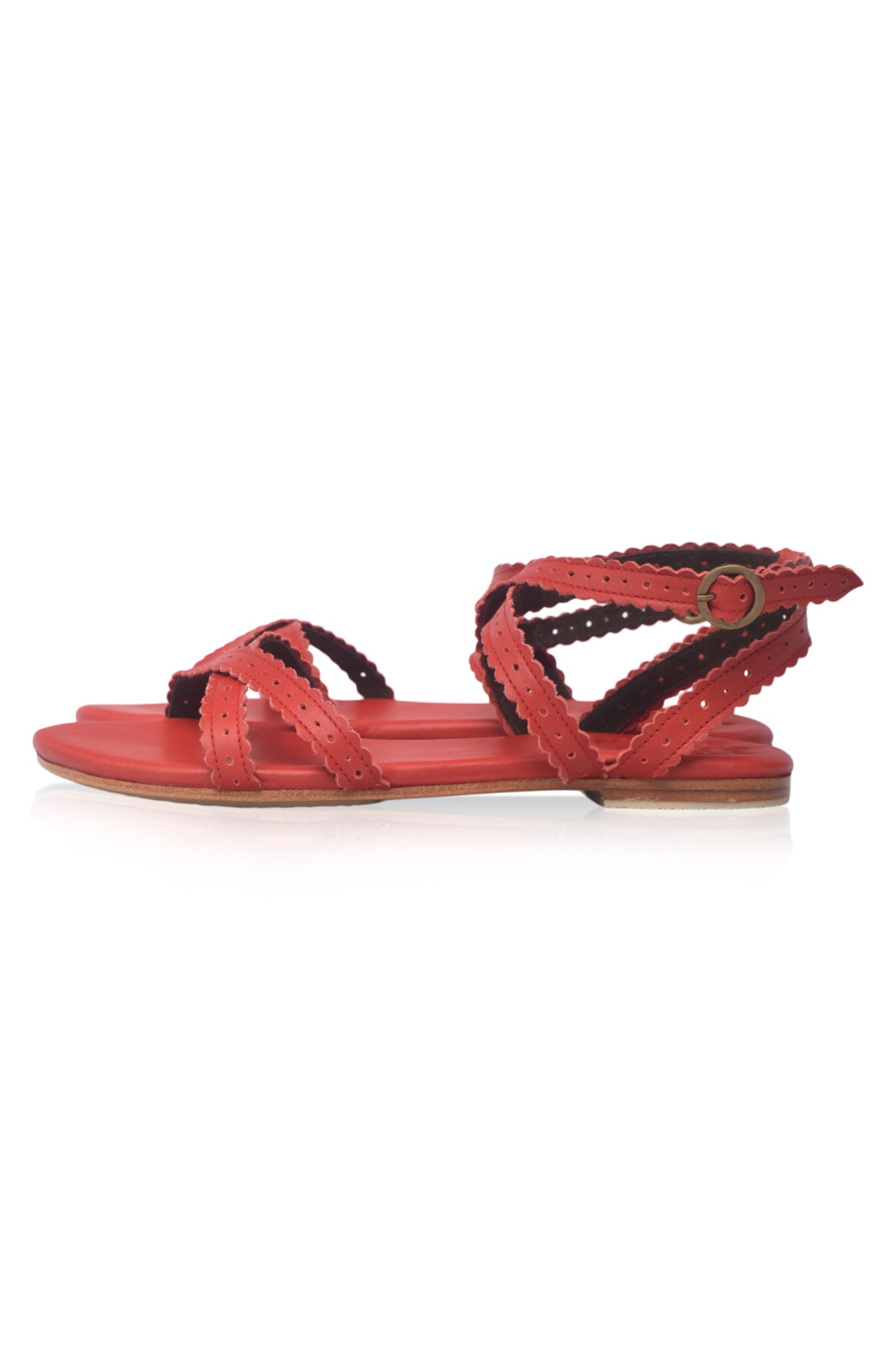 Playa Strappy Leather Sandals-4
