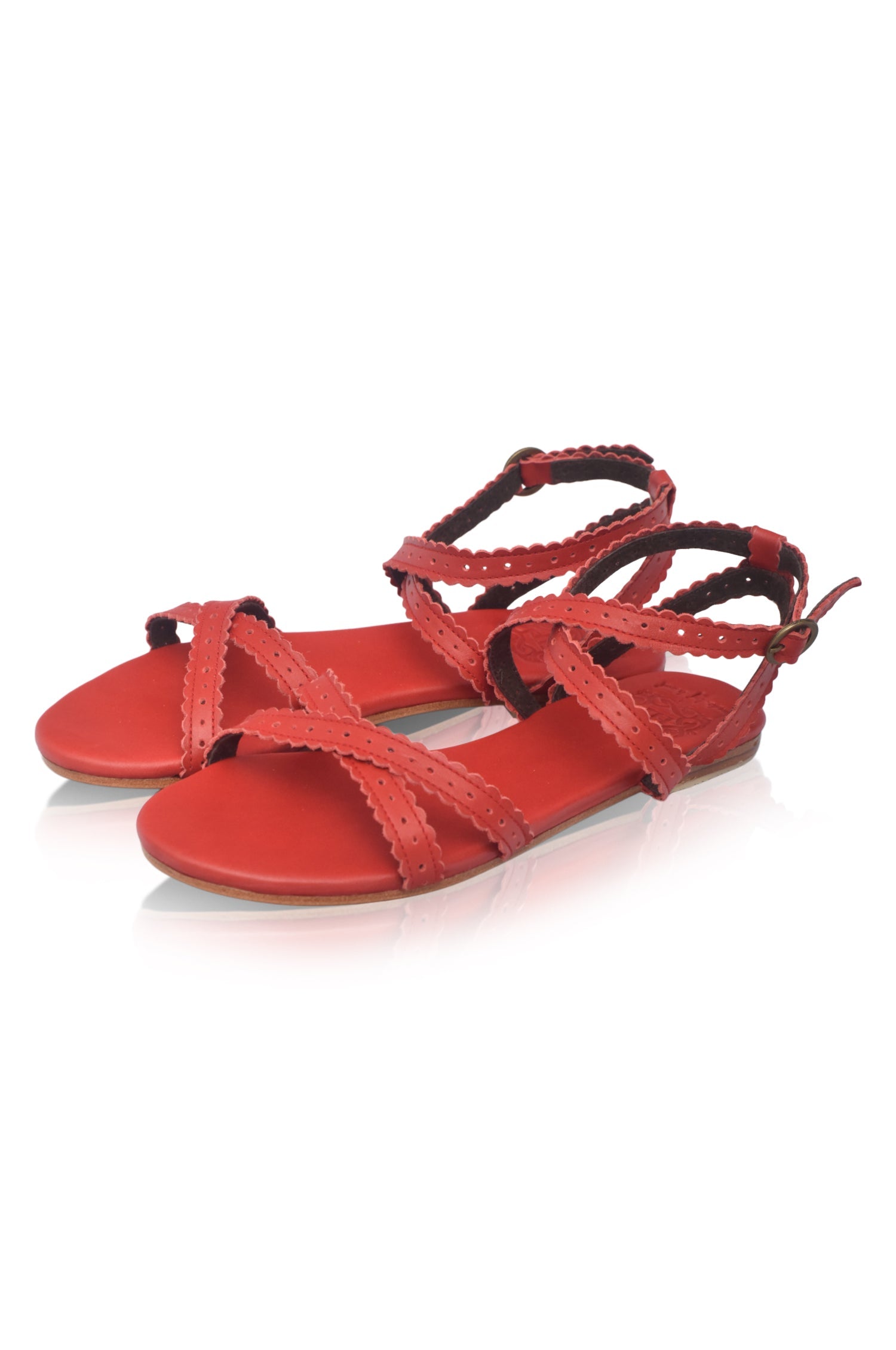 Playa Strappy Leather Sandals-7