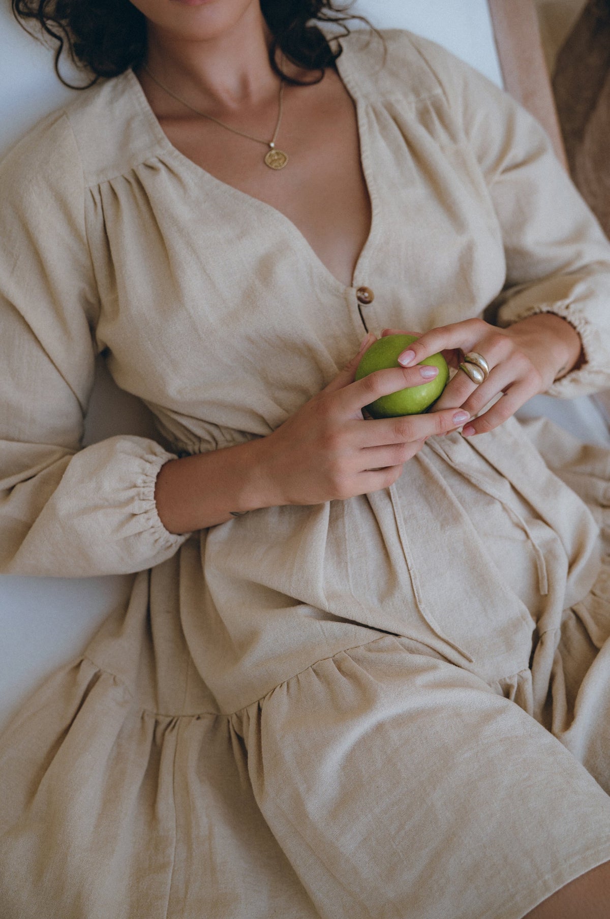 Positano Linen Mini Dress-4