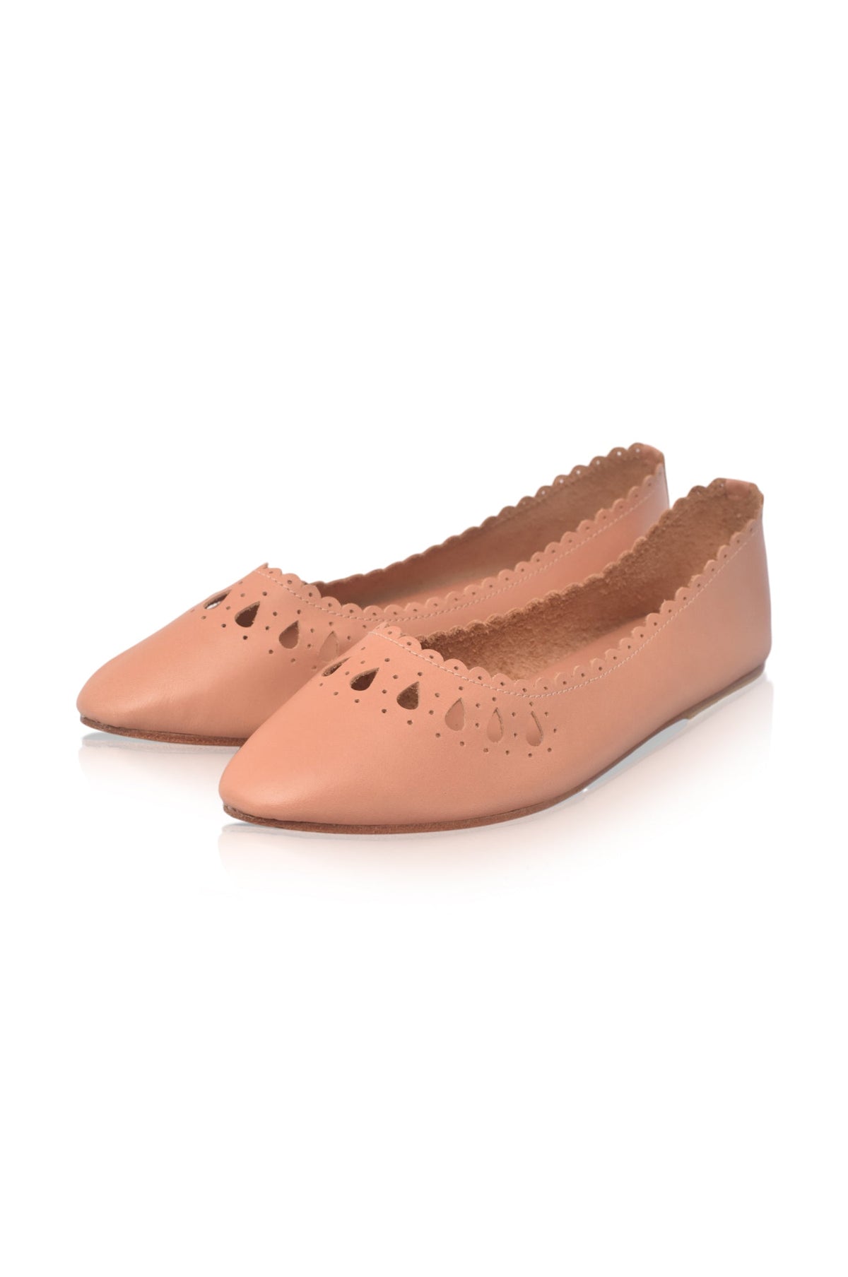 Pura Vida Cut-Out Leather Flats-1