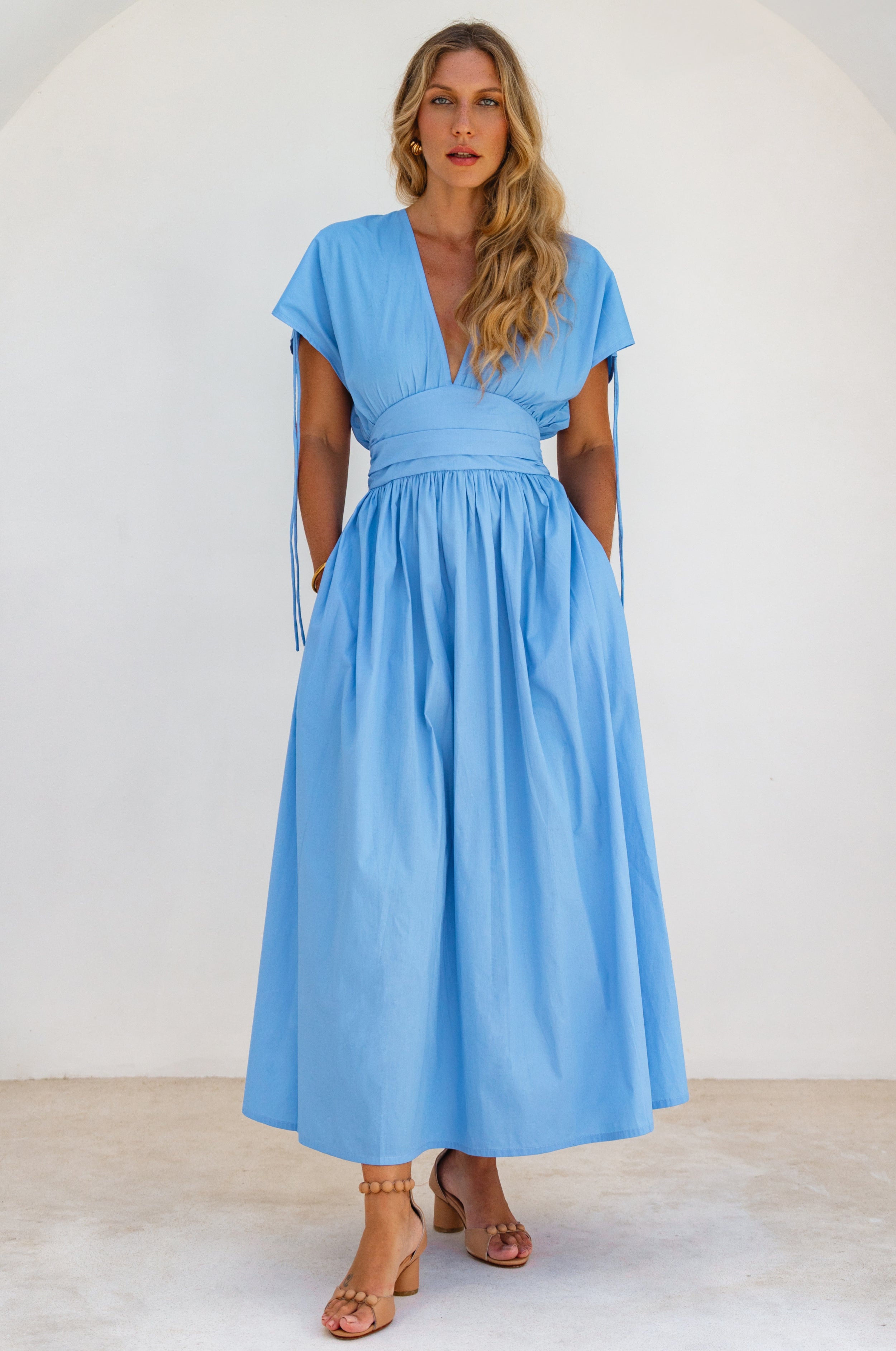 Rafina Goddess Cotton Maxi Dress-6