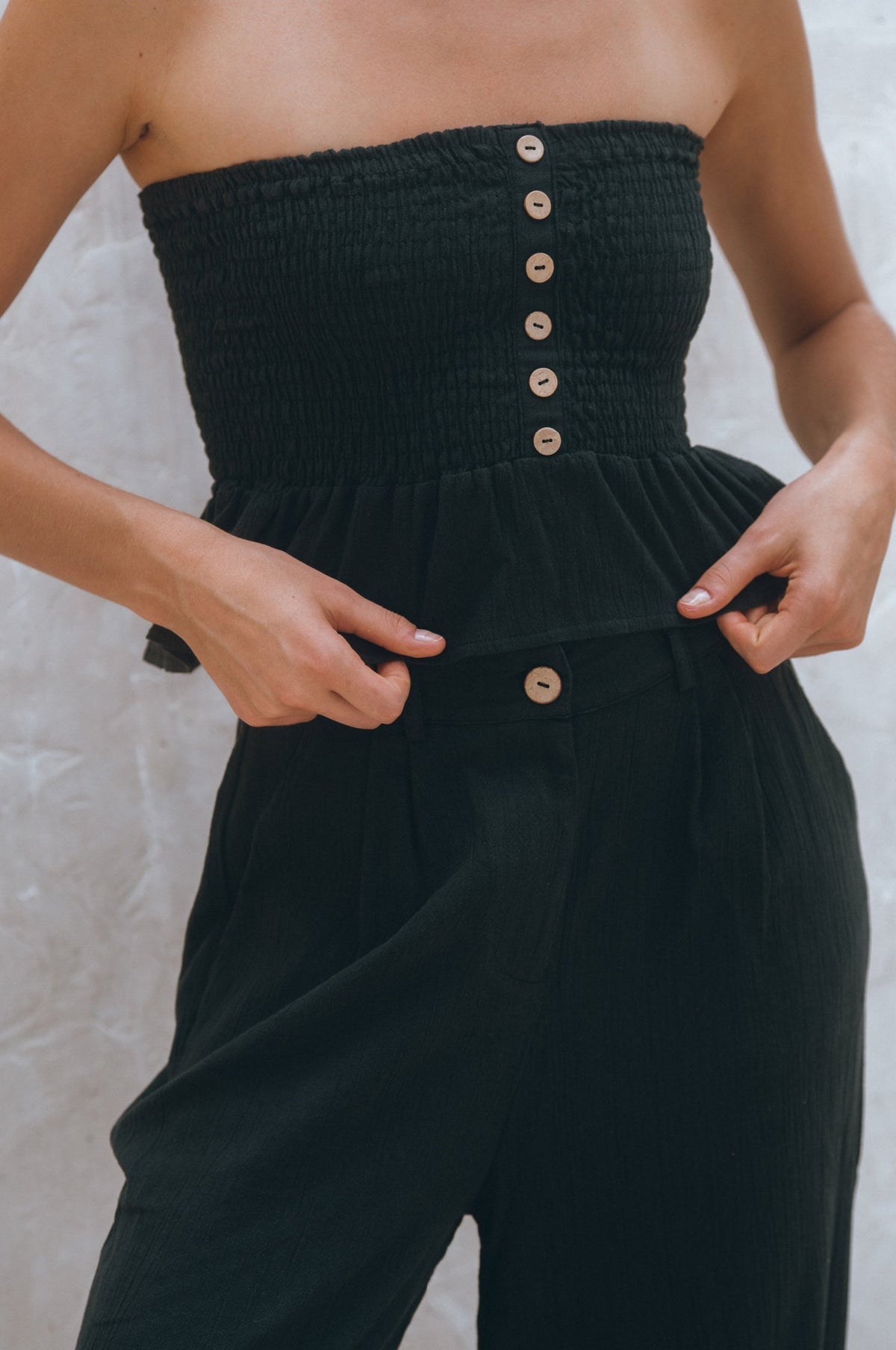 Raya Wide Leg Linen Pants-2