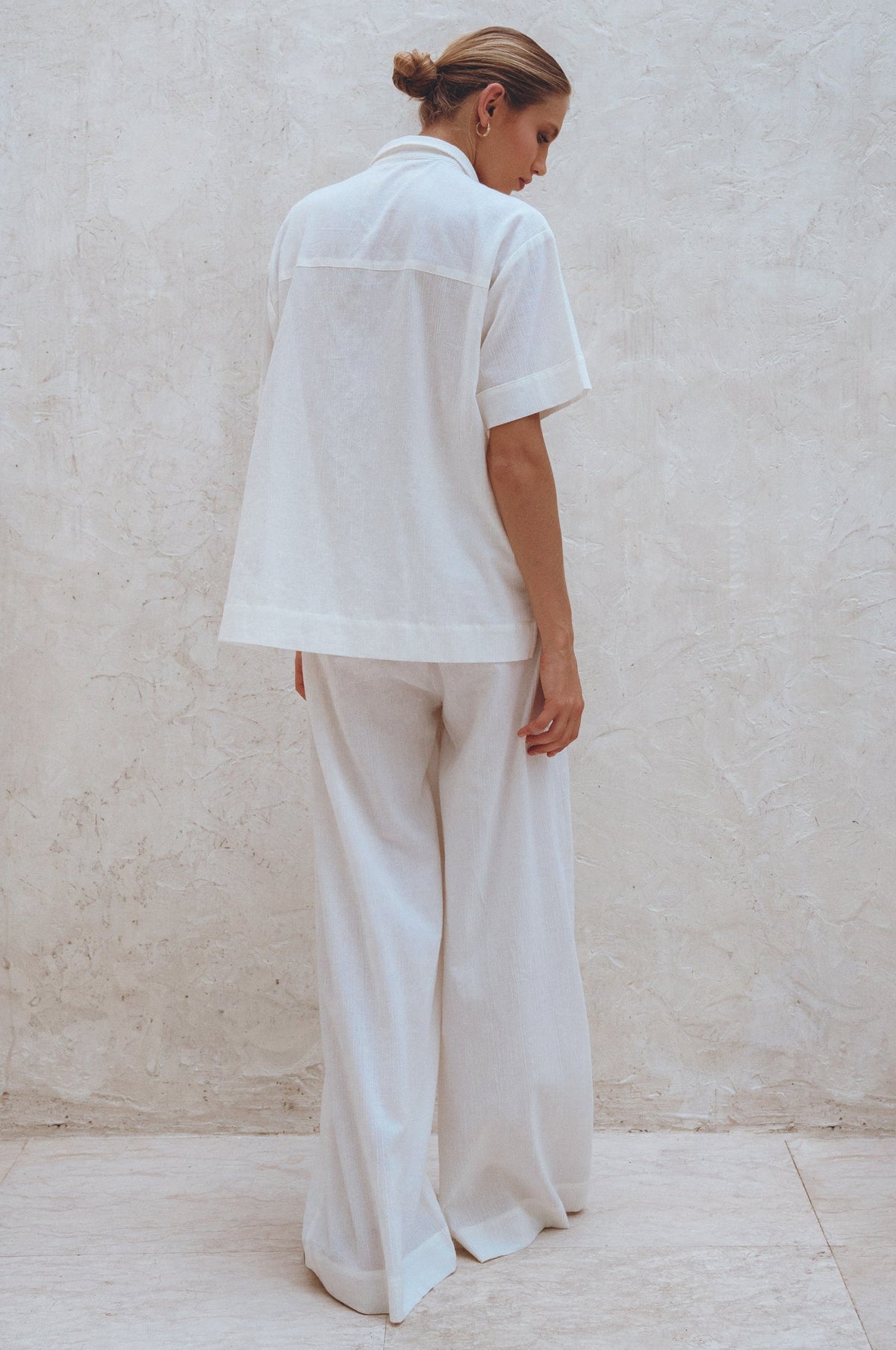Raya Wide Leg Linen Pants-4