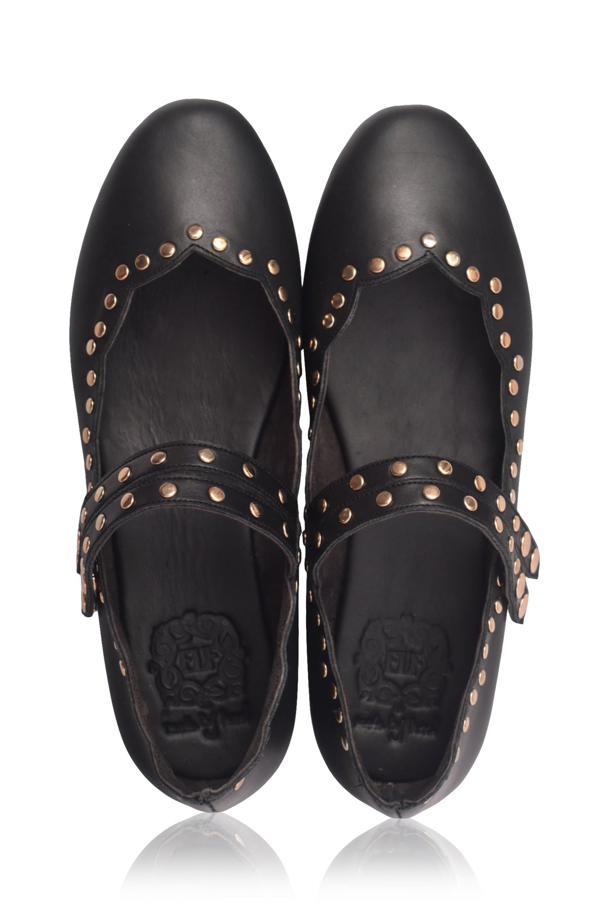 Remy Dual Strap Leather Ballet Flats-3