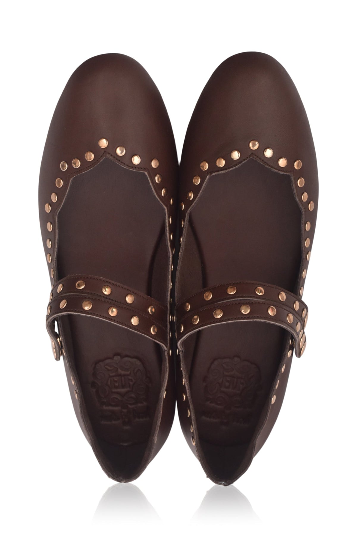 Remy Dual Strap Leather Ballet Flats-3