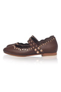 Remy Dual Strap Leather Ballet Flats-1