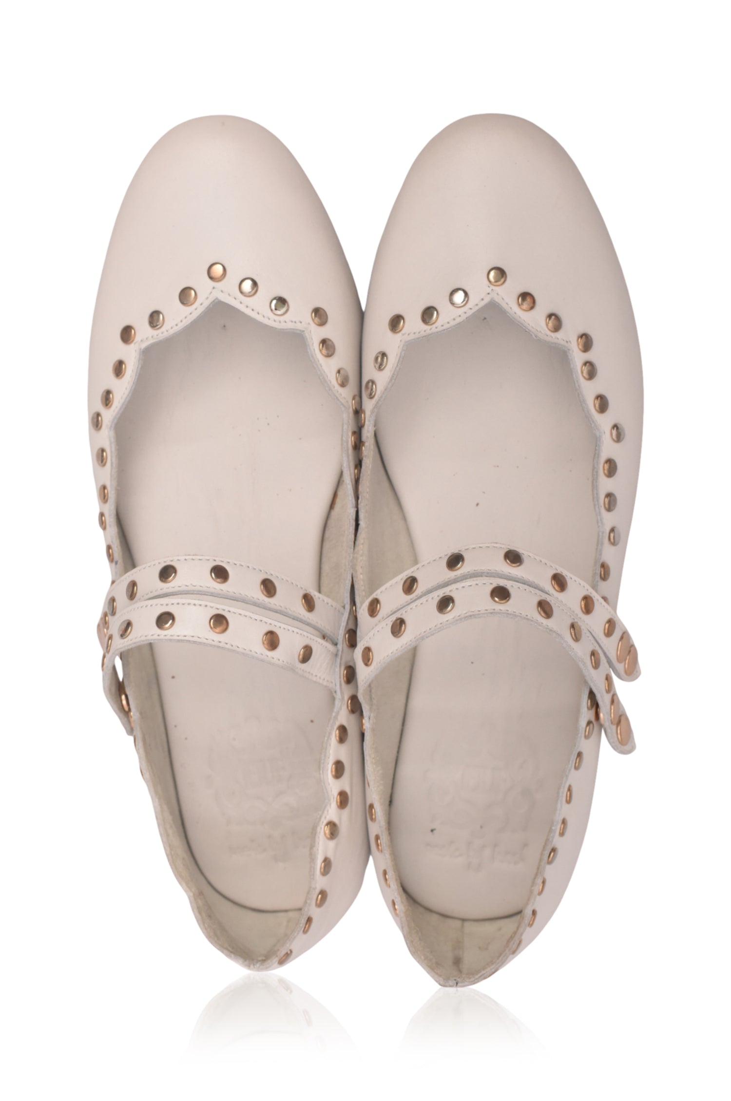 Remy Dual Strap Leather Ballet Flats-3