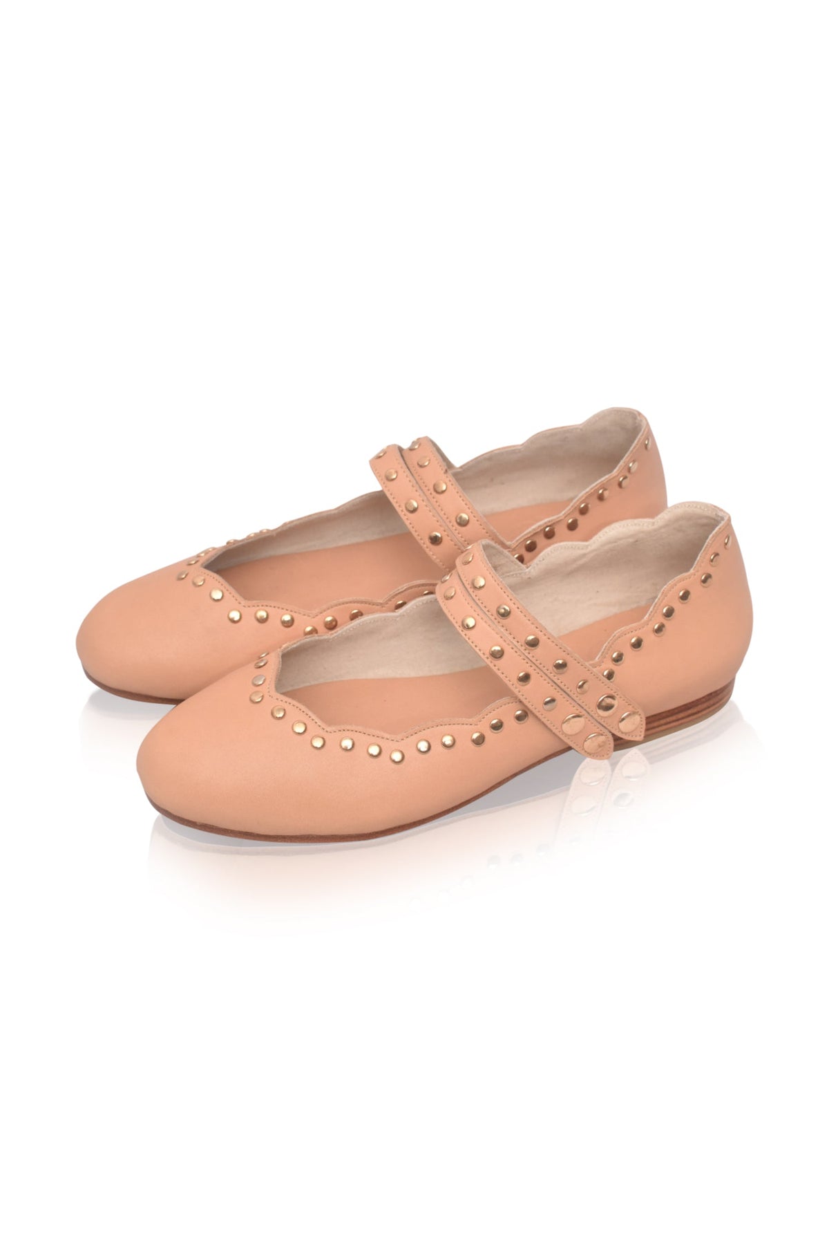 Remy Dual Strap Leather Ballet Flats-2