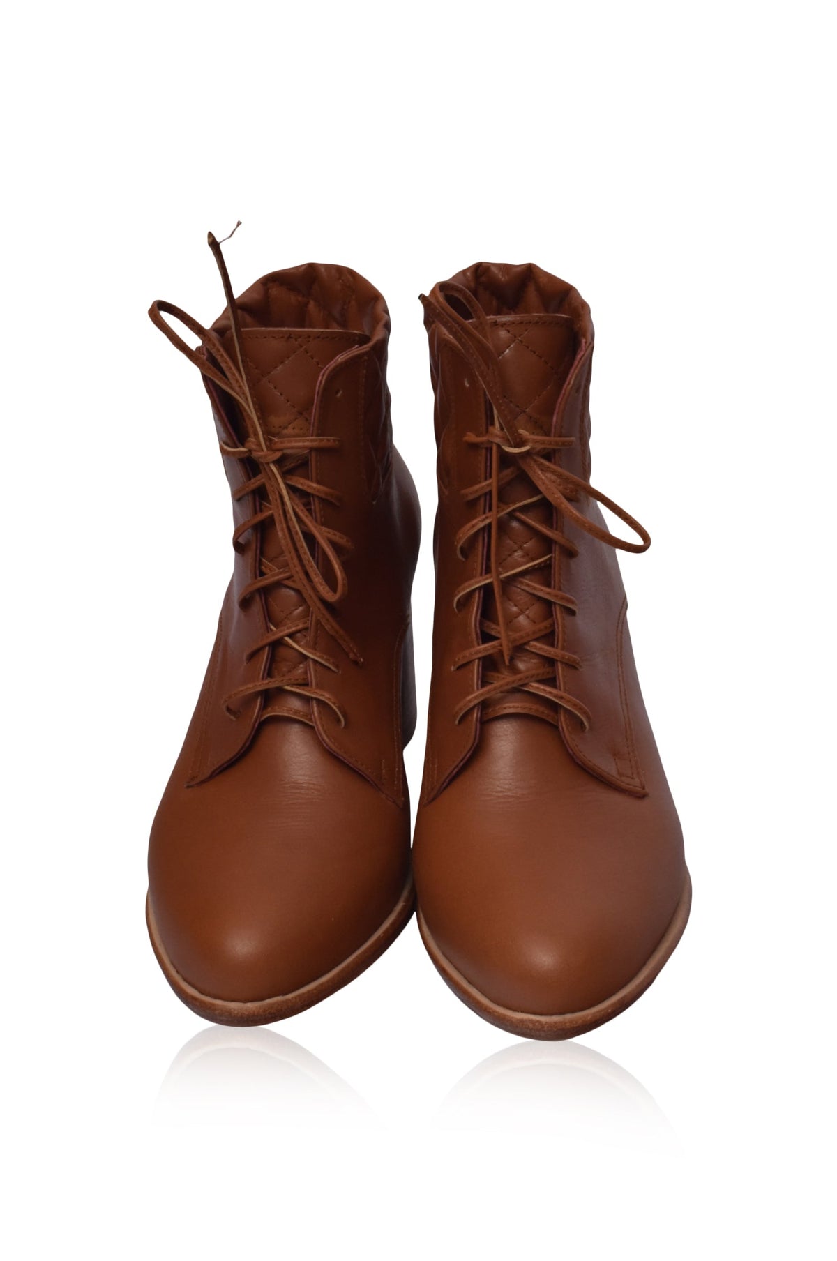 Rising Mara Leather Heel Booties-4