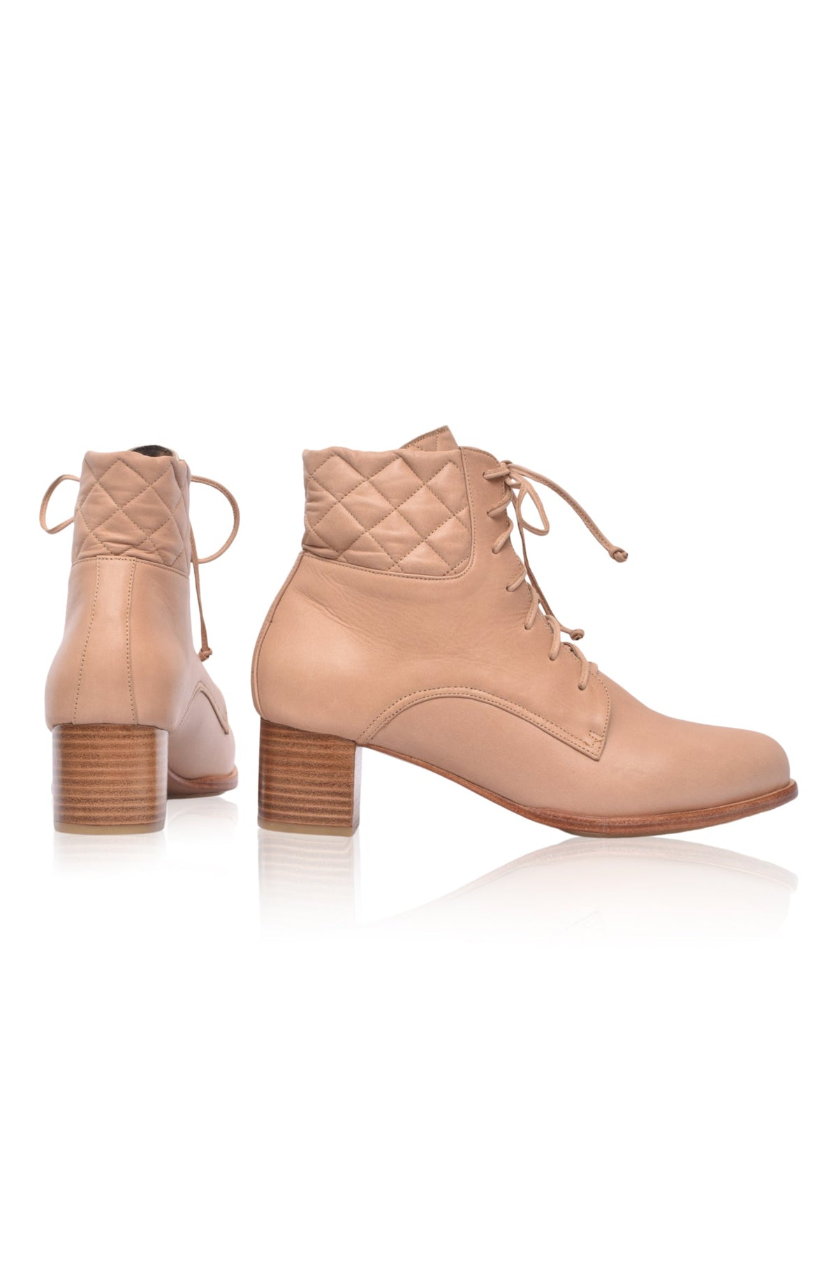 Rising Mara Leather 5 cm Heel Booties (Sz. 9.5)-3