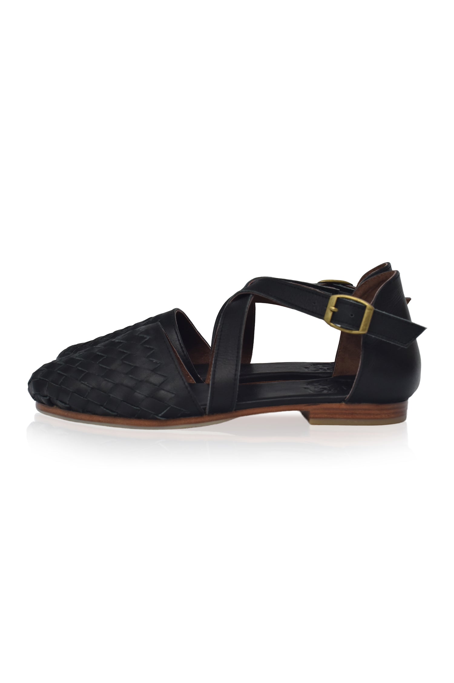 Riviera Woven Leather Flats-2