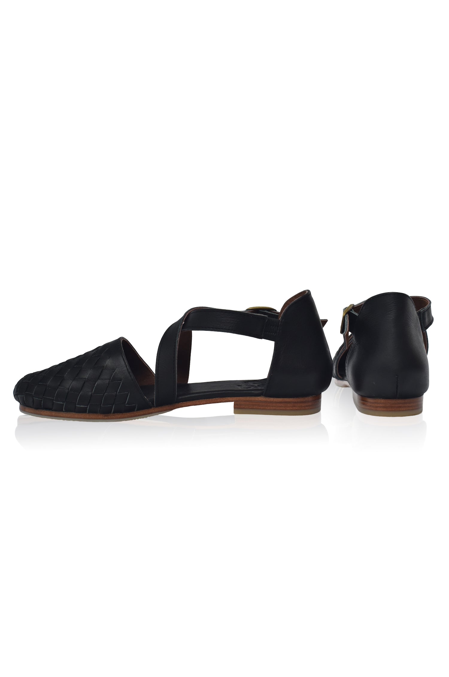 Riviera Woven Leather Flats-4