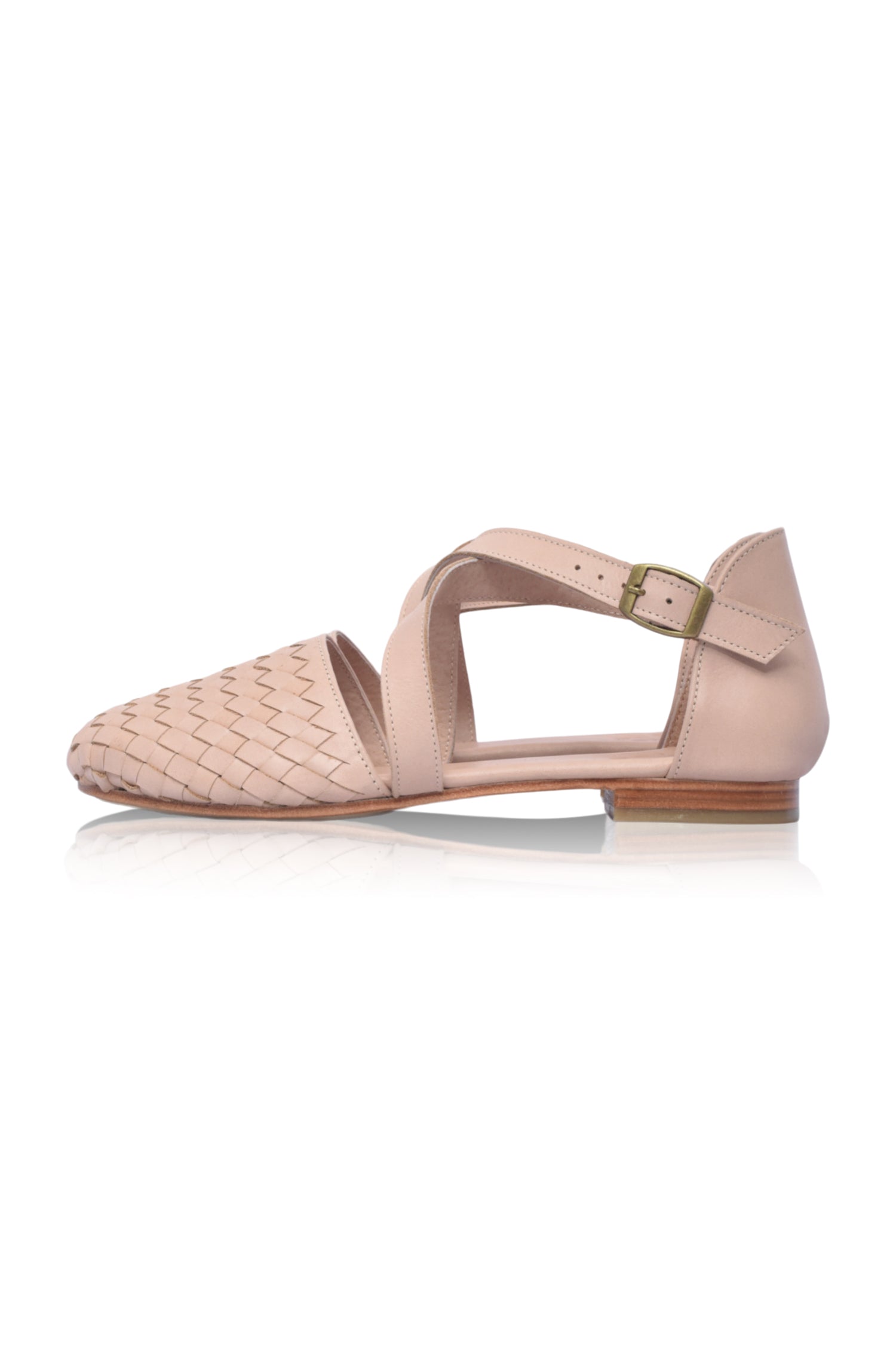 Riviera Woven Leather Flats-4